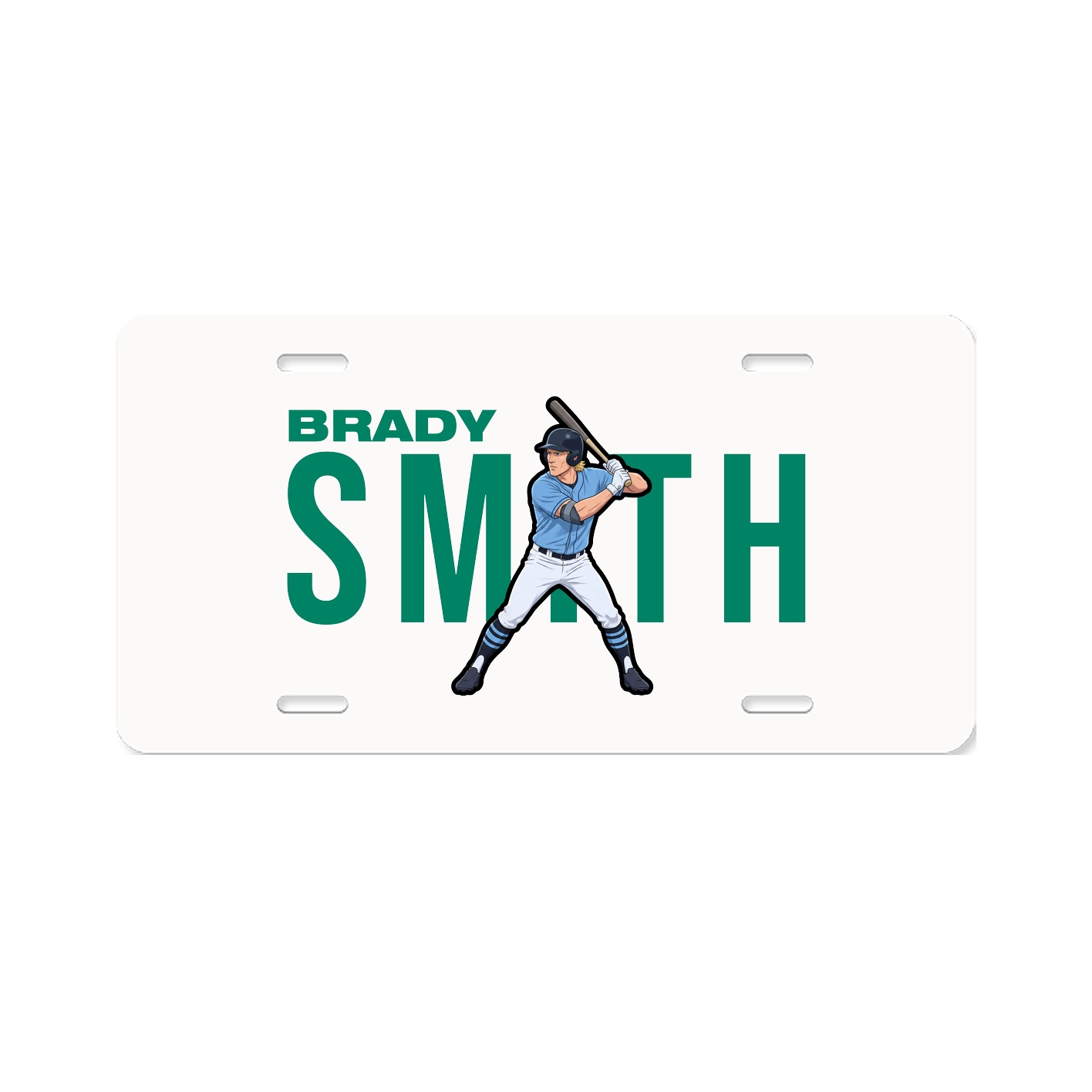 License Plate — Player Name in Classic