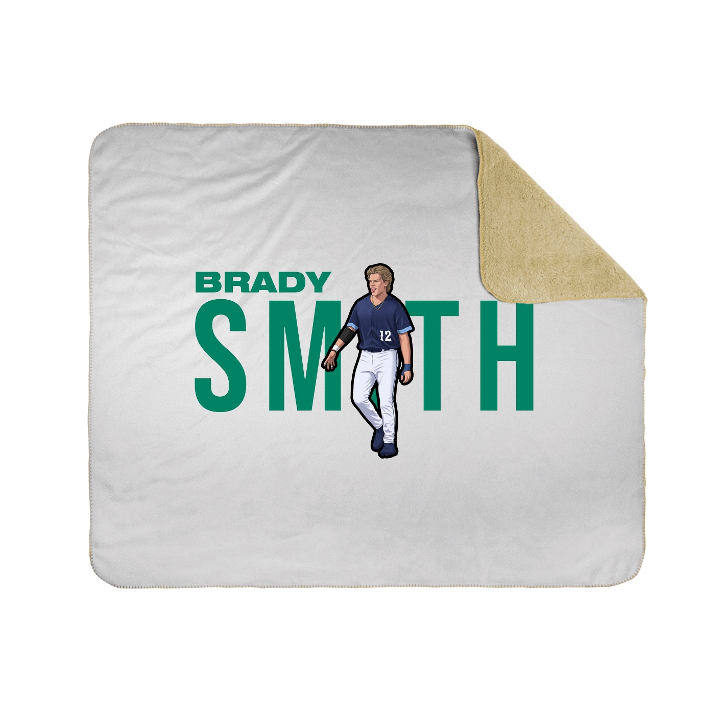 Throw Blanket — Player Name in White