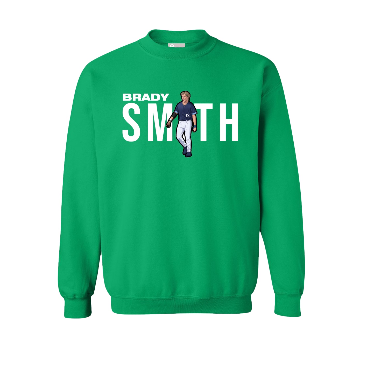 Fleece Crew — Player Name in Green