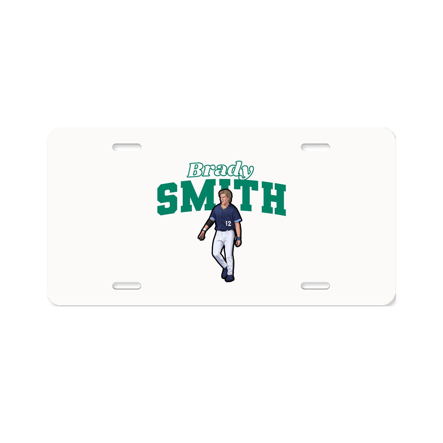 License Plate — Name Arch in Classic