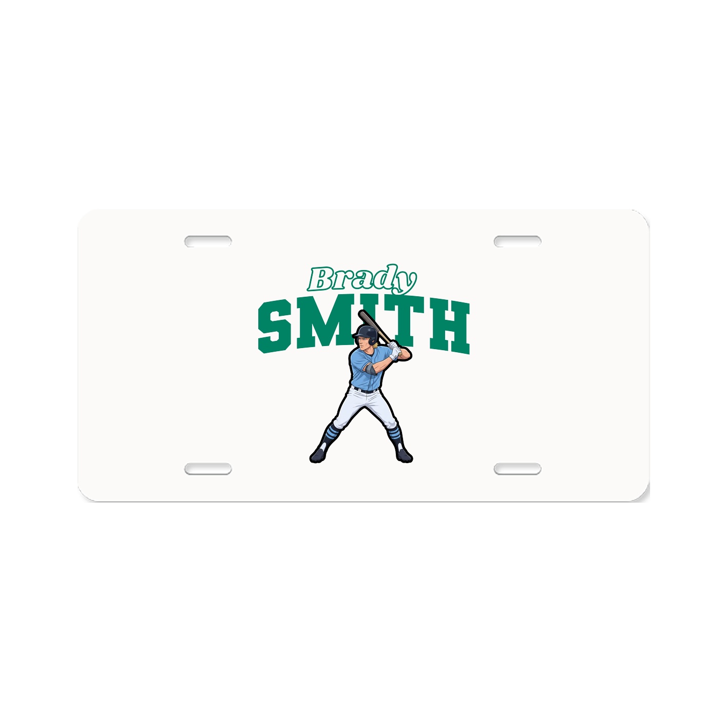 License Plate — Name Arch in Classic