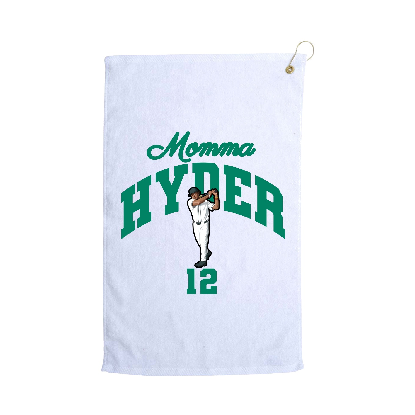 Golf Towel — Mothers Day Arch in White
