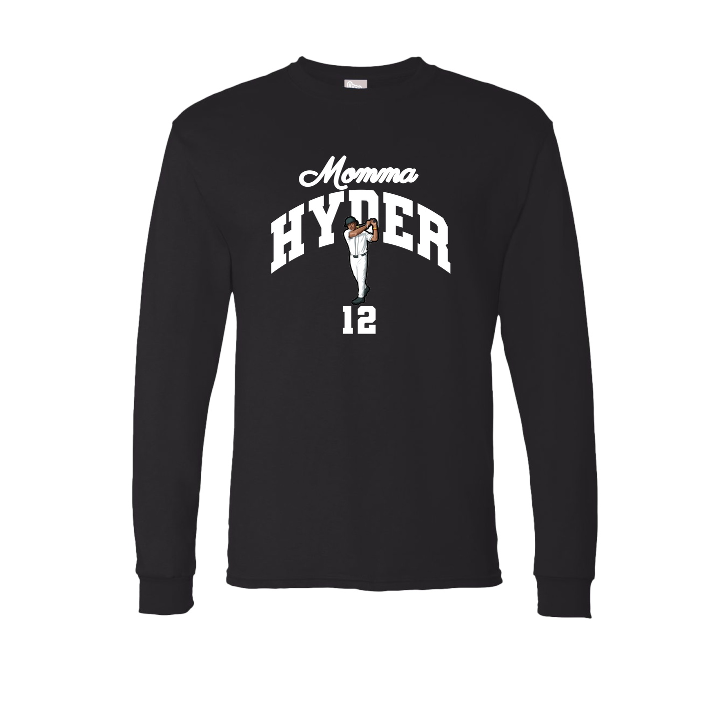 Long Sleeve Tee — Mothers Day Arch in Black