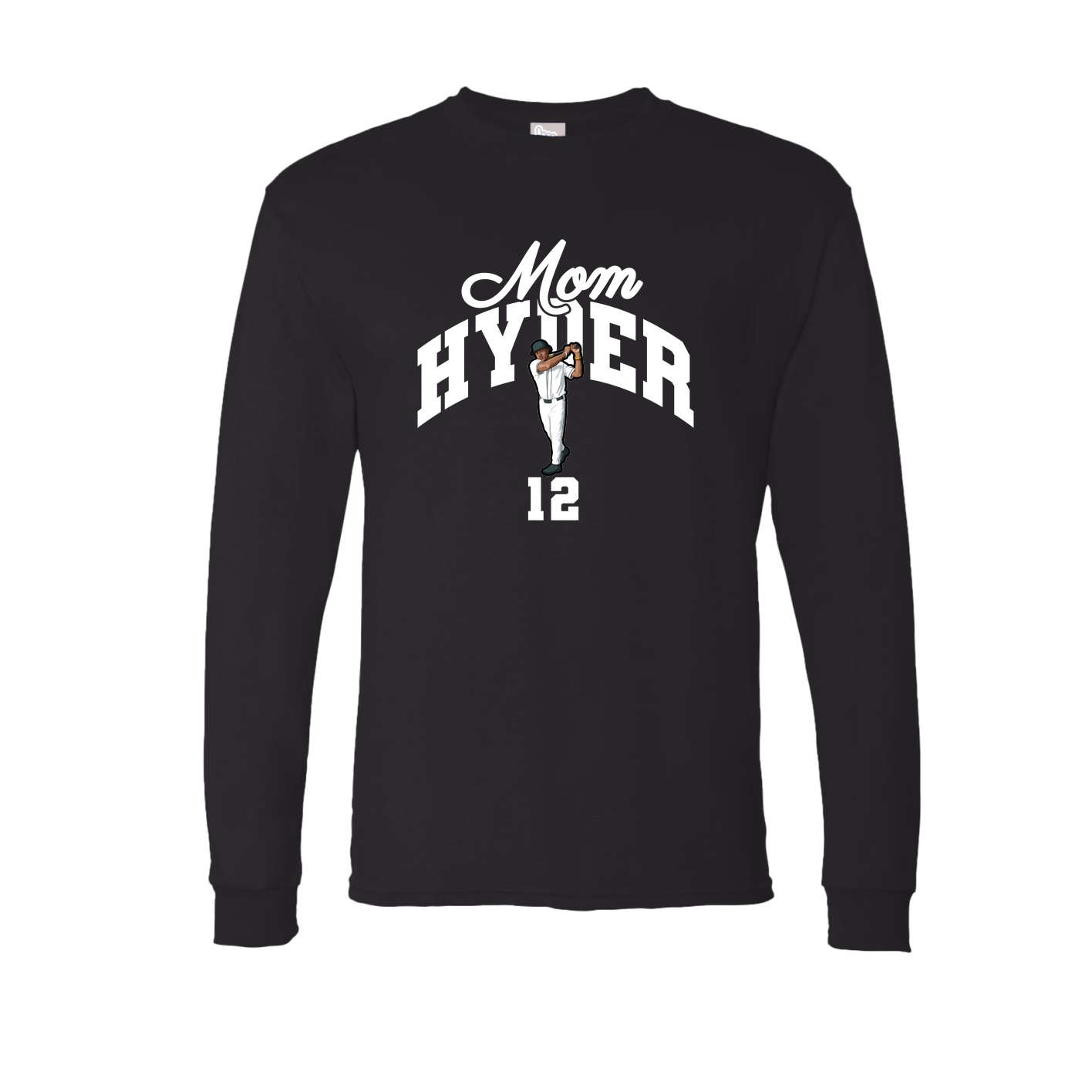 Long Sleeve Tee — Mothers Day Arch in Black