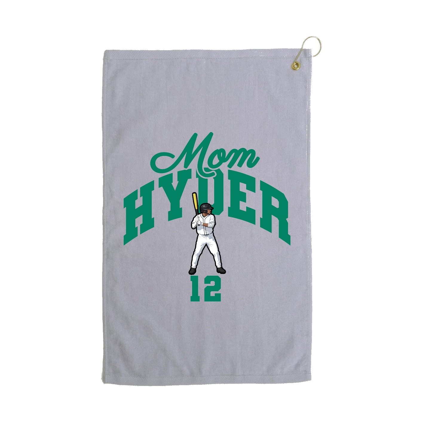 Golf Towel — Mothers Day Arch in Grey