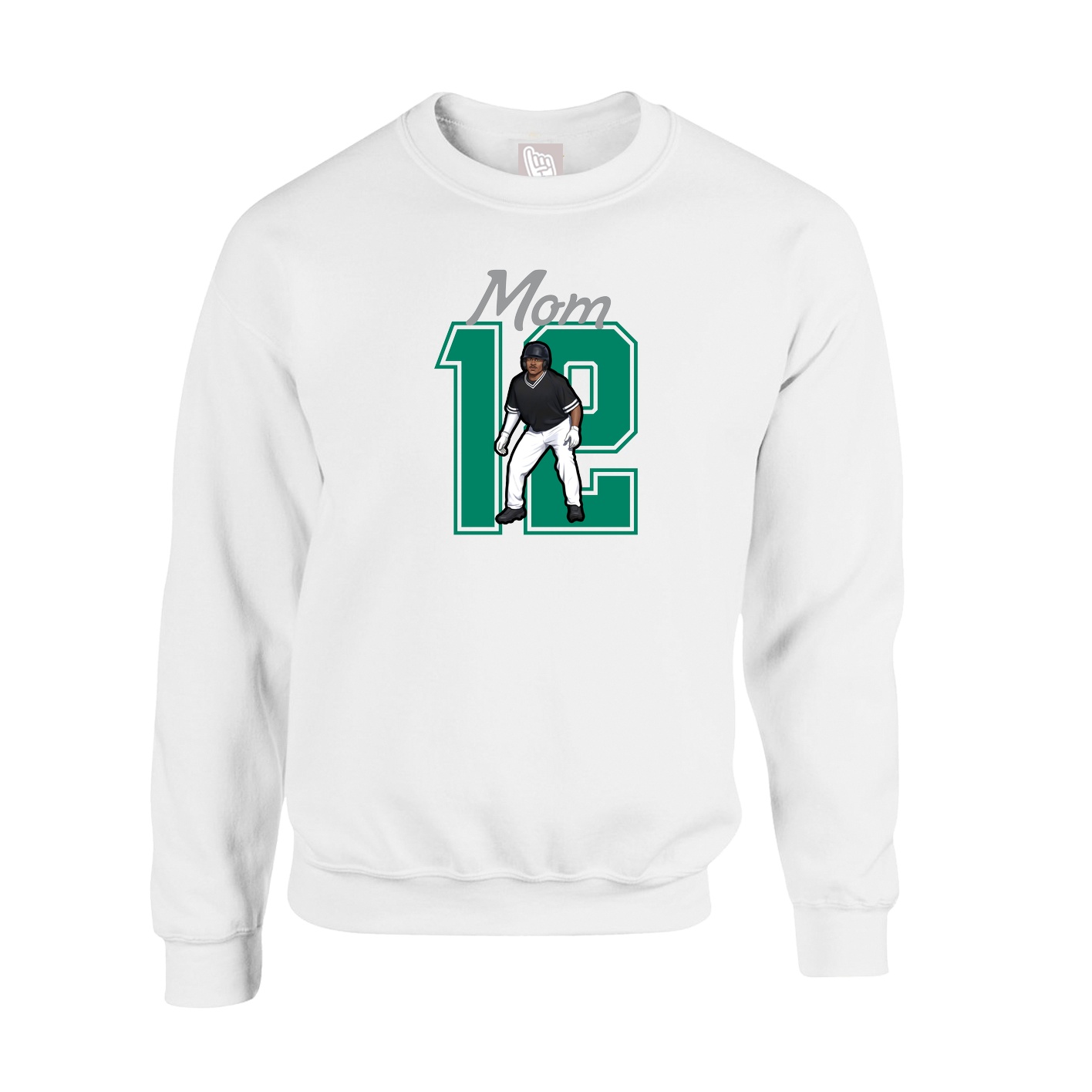 Fleece Crew — Mothers Day Shirsey in White