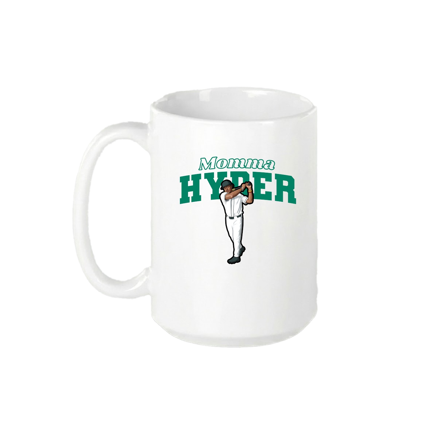 15oz Coffee Mug — Mothers Day Block in White