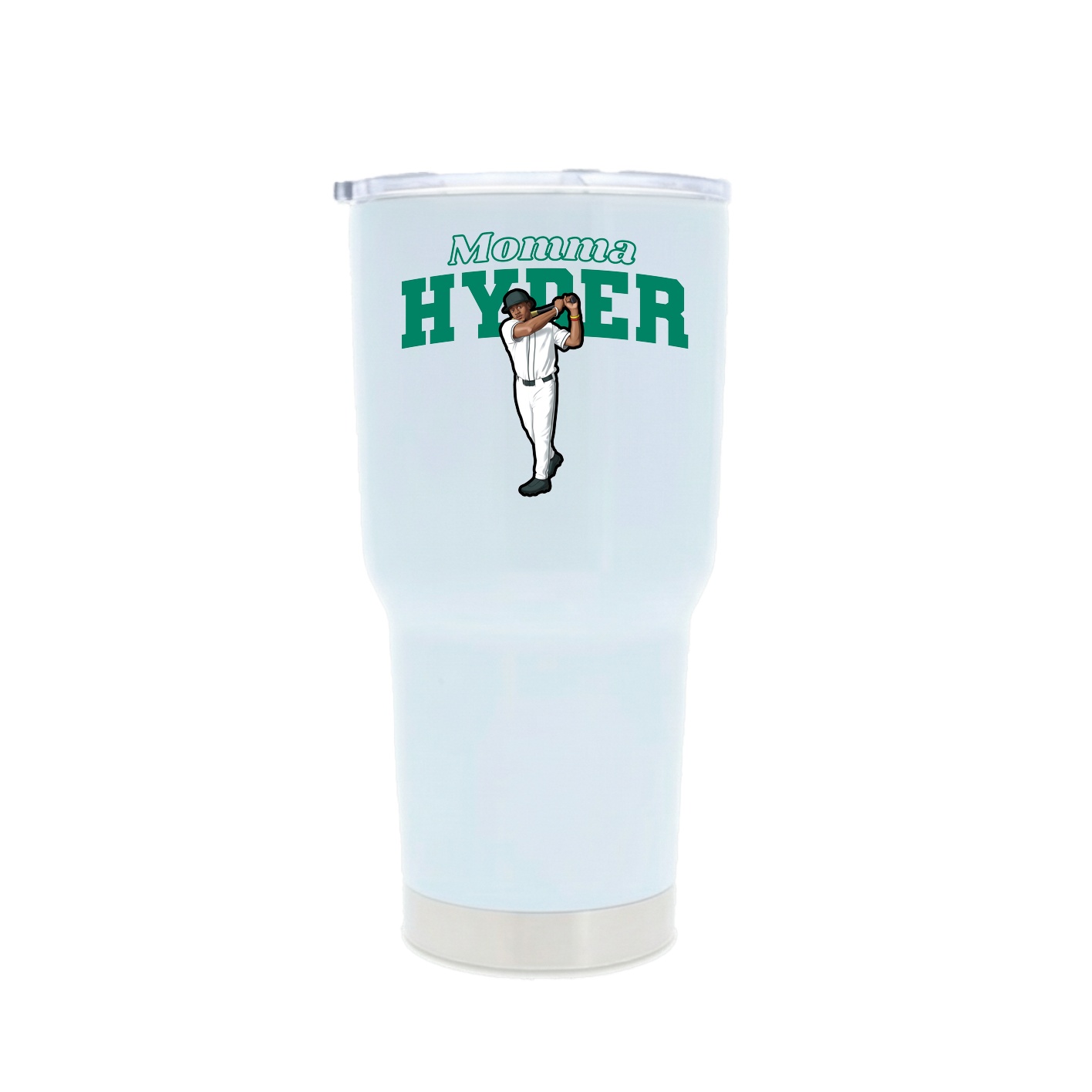 30oz Stainless Steel Tumbler — Mothers Day Block in White