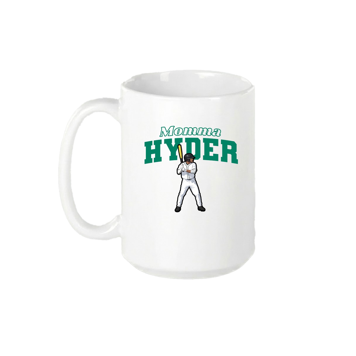 15oz Coffee Mug — Mothers Day Block in White
