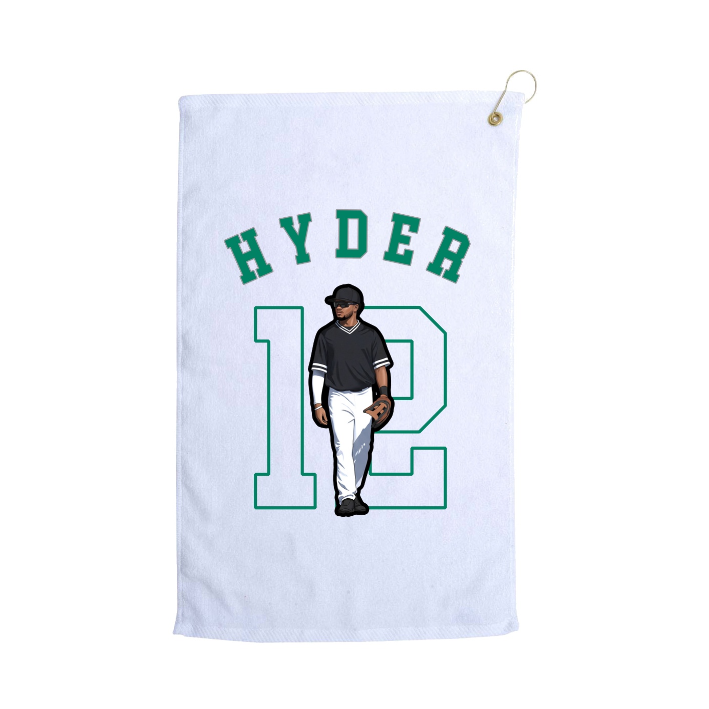 Golf Towel — Shirsey Arch in White