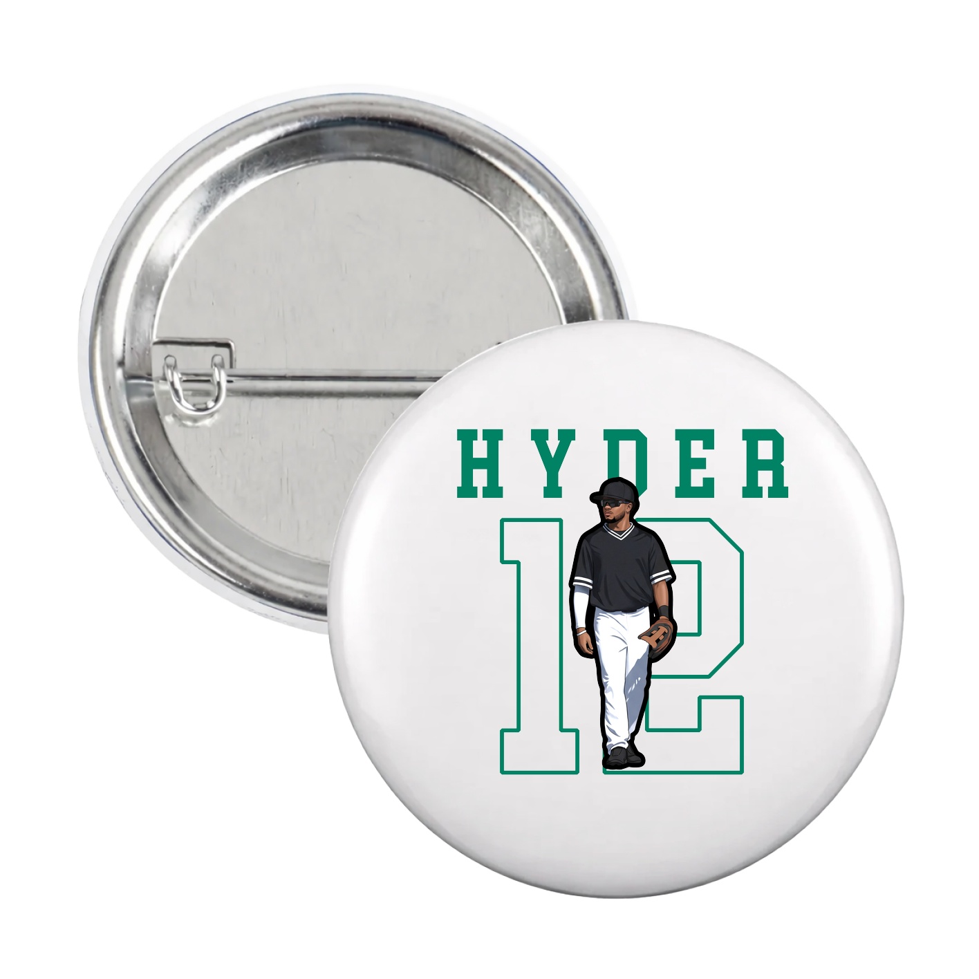 Game Day Button — Shirsey in White