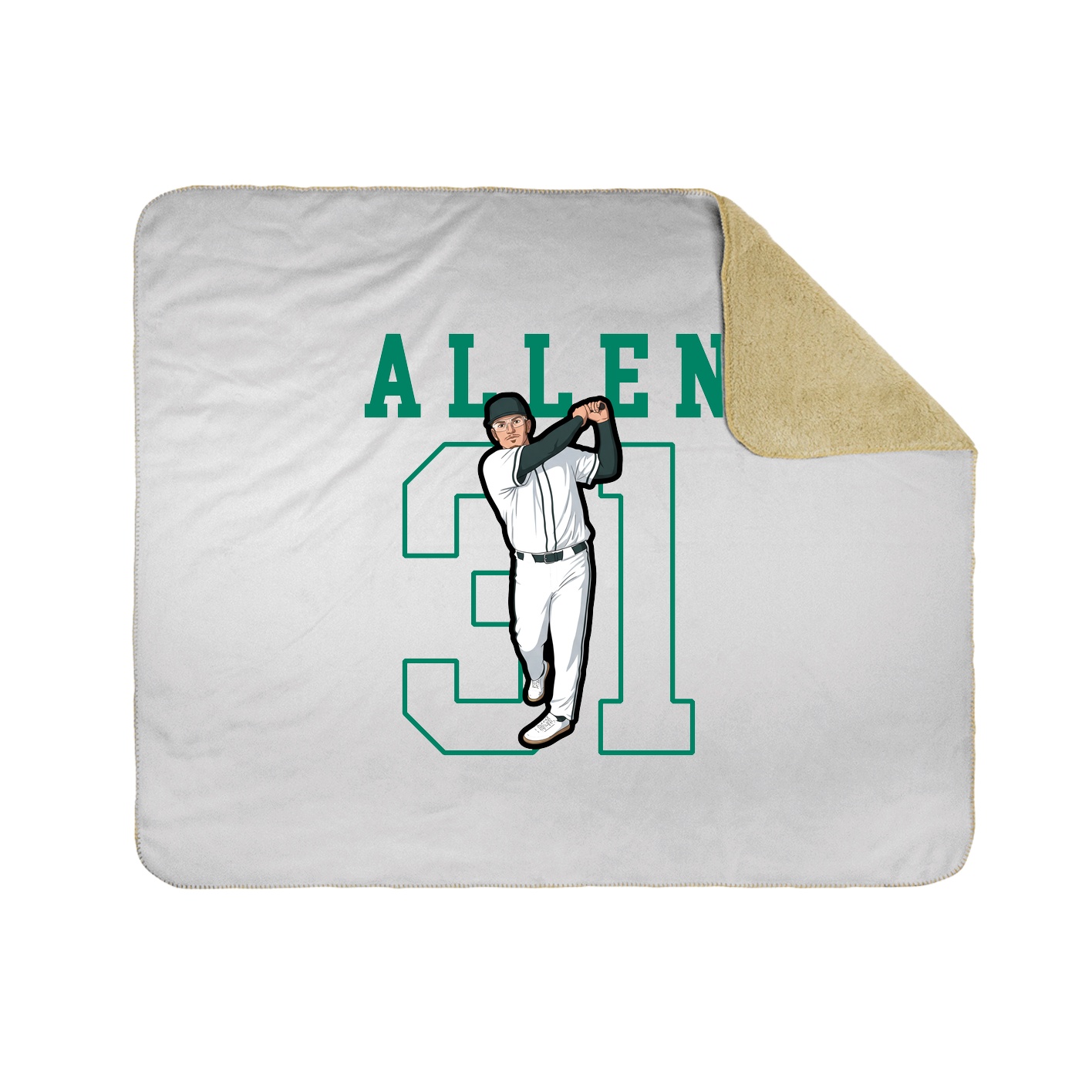 Throw Blanket — Shirsey in White