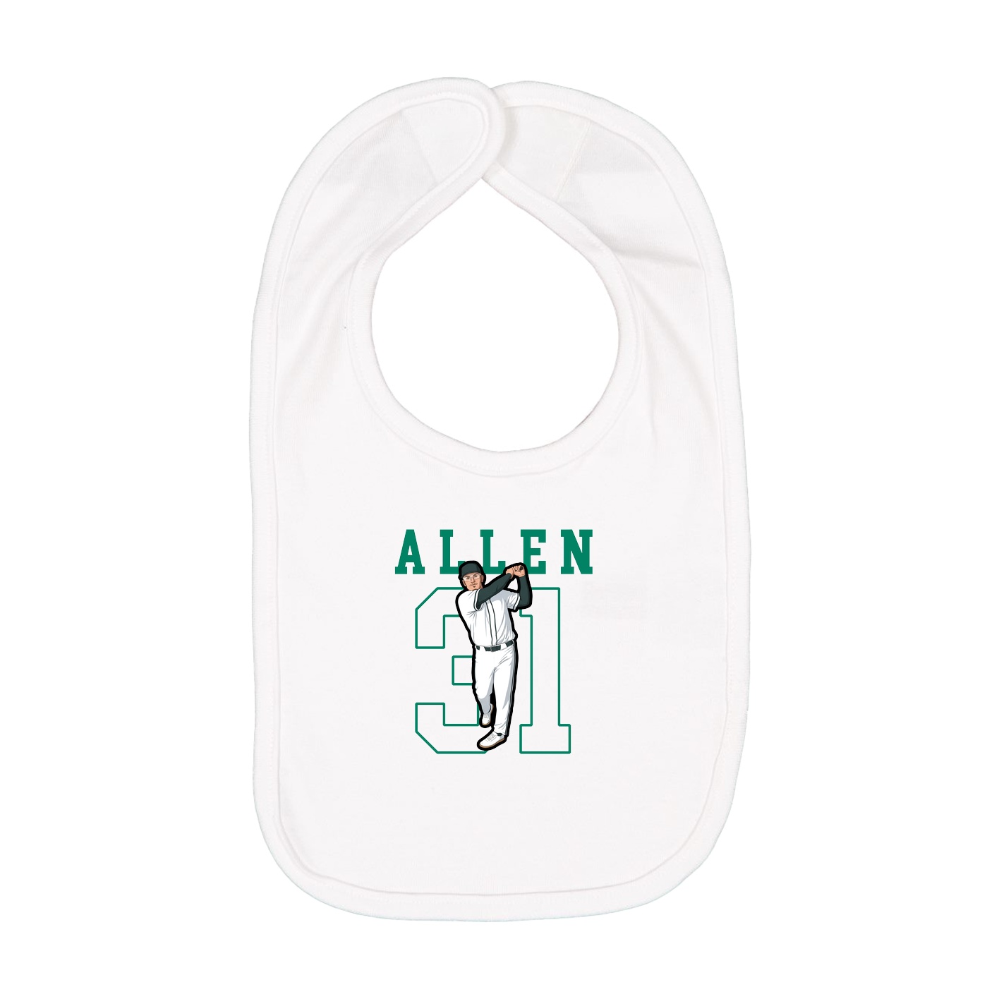 Infant Bib — Shirsey in White