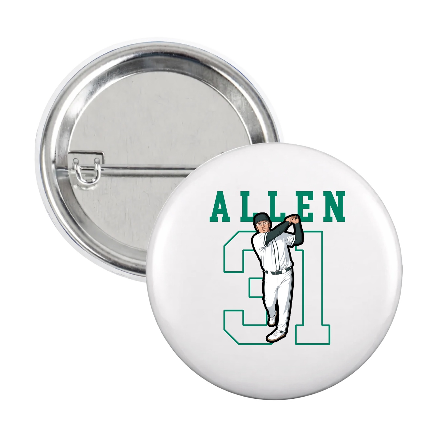 Game Day Button — Shirsey in White