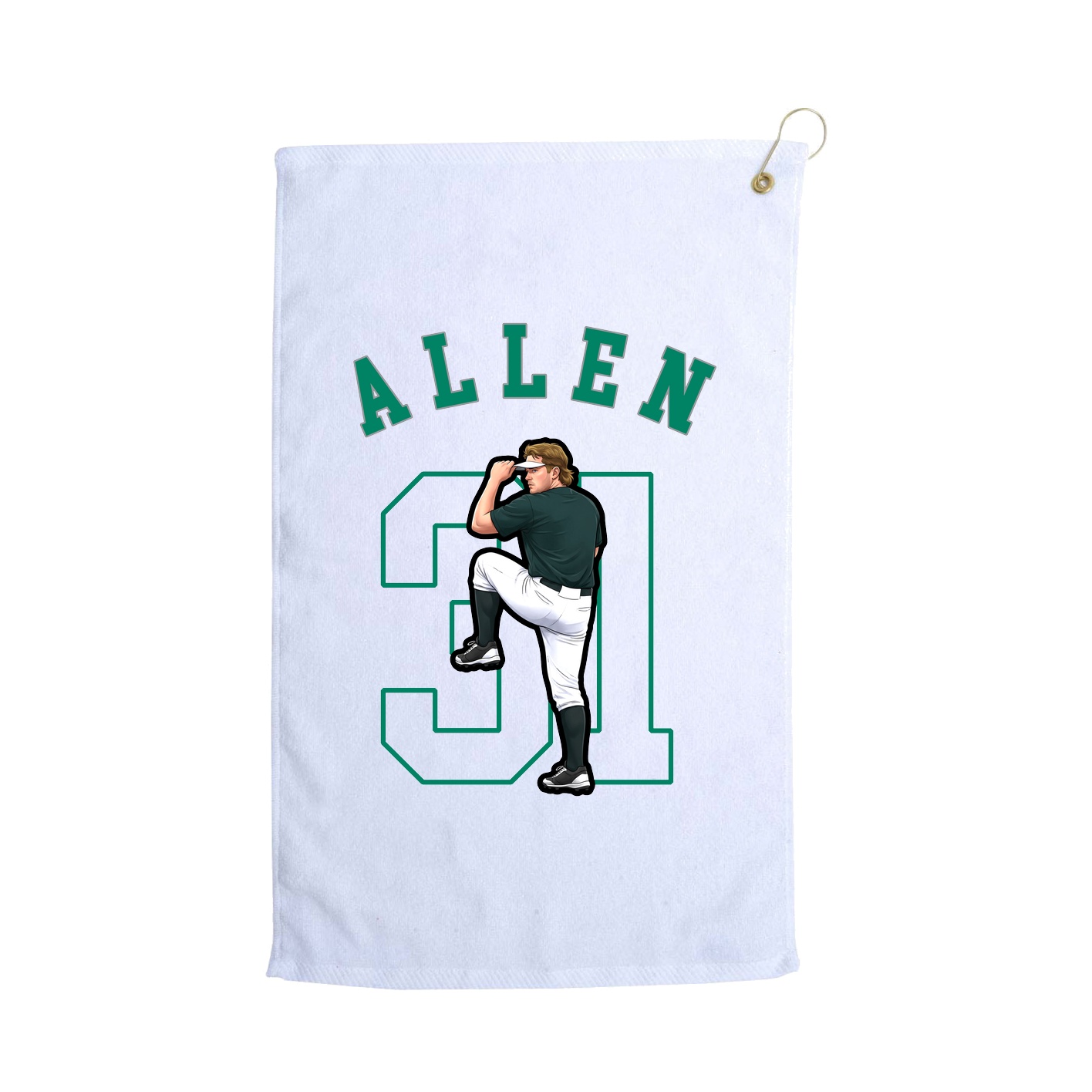 Golf Towel — Shirsey Arch in White