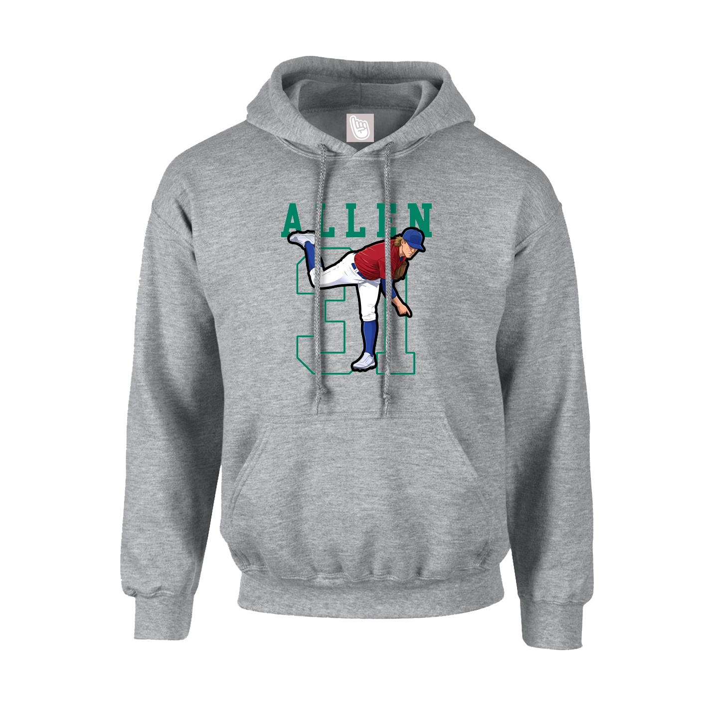Hoodie — Shirsey in Grey