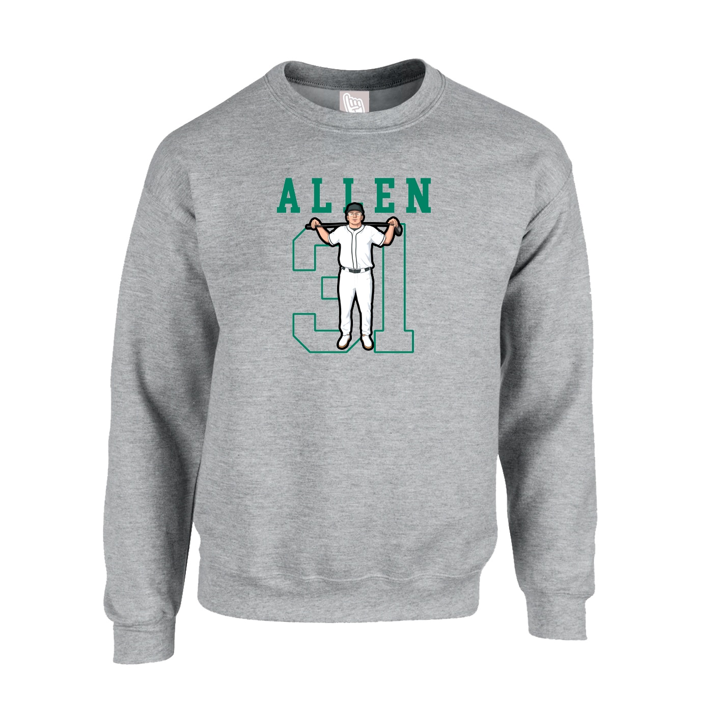 Fleece Crew — Shirsey in Grey