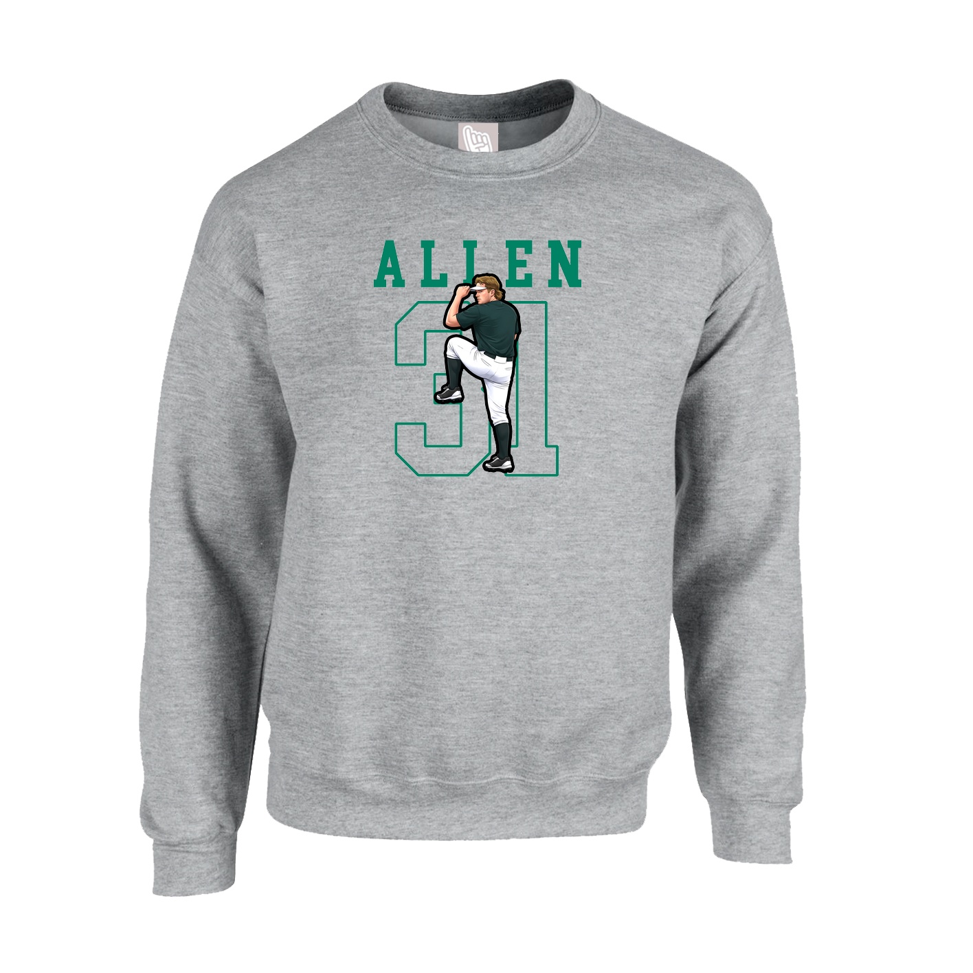 Fleece Crew — Shirsey in Grey