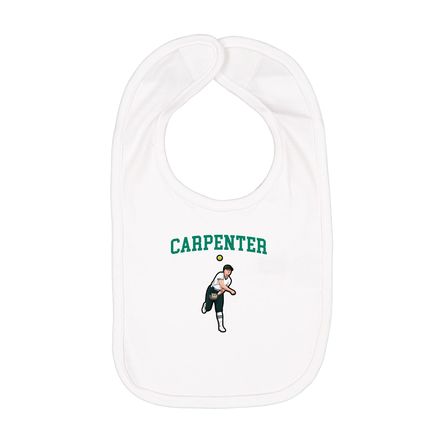 Infant Bib — Shirsey in White