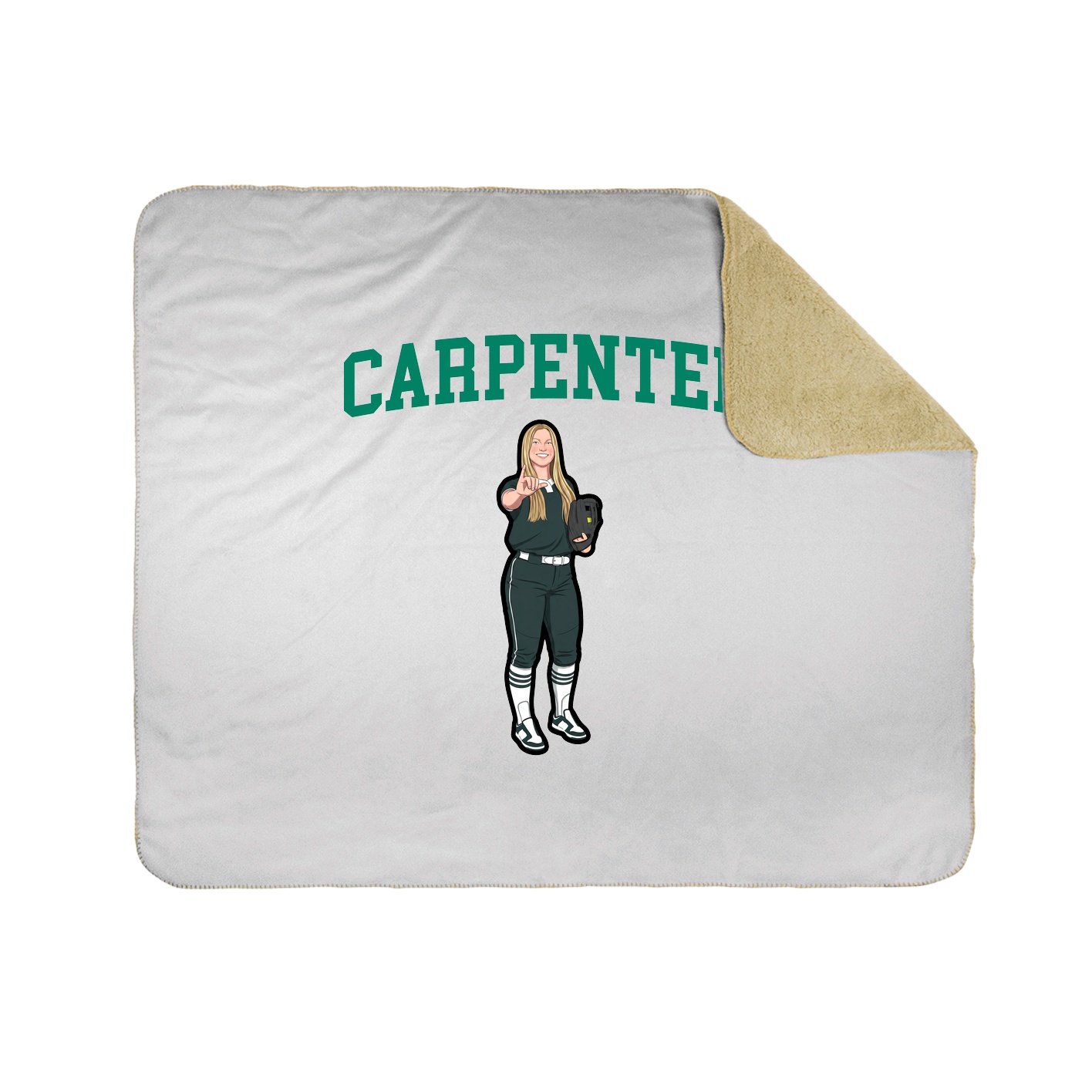 Throw Blanket — Shirsey in White