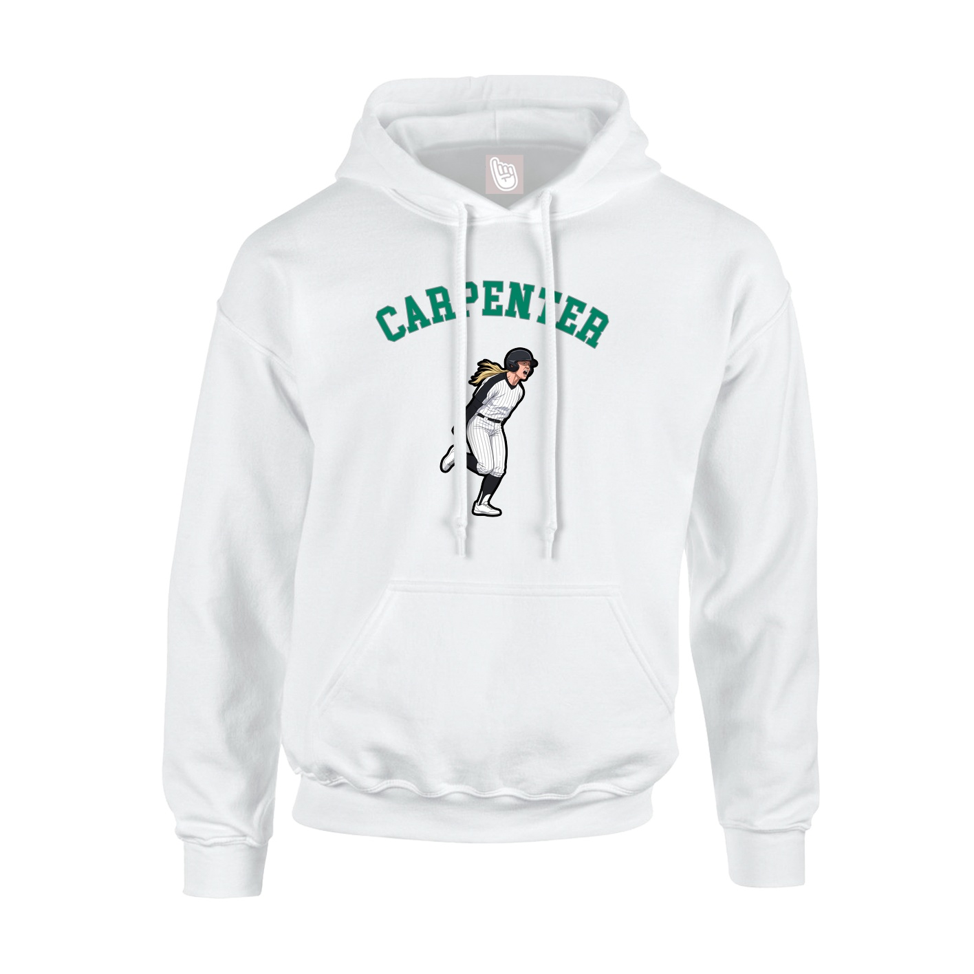 Youth Hoodie — Shirsey Arch in White