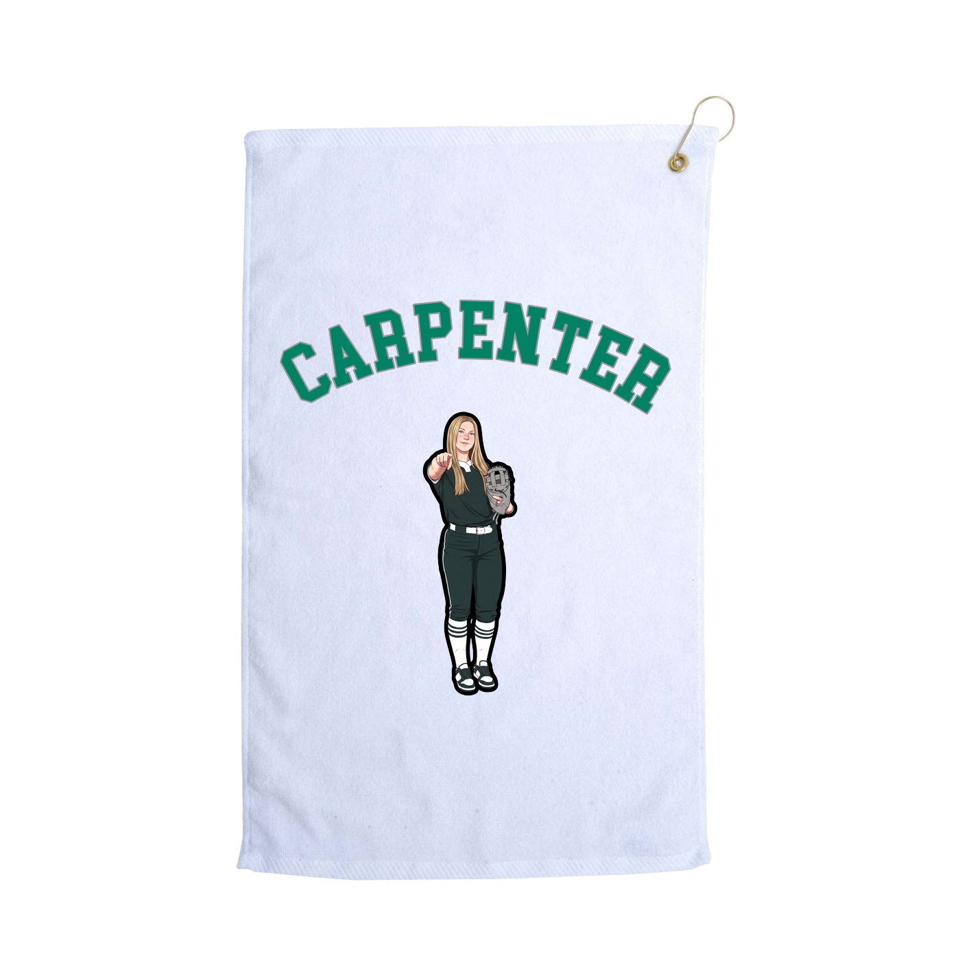 Golf Towel — Shirsey Arch in White