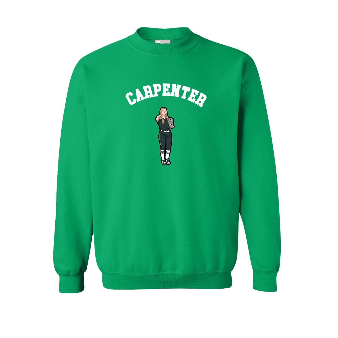 Fleece Crew — Shirsey Arch in Green