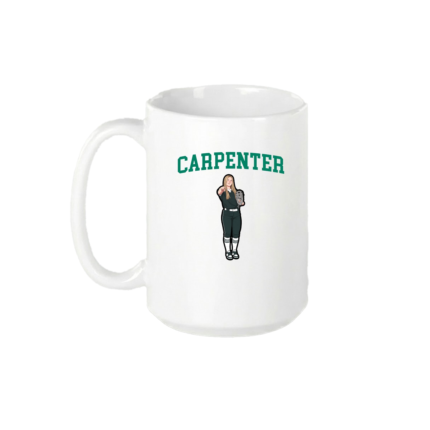 15oz Coffee Mug — Shirsey in White