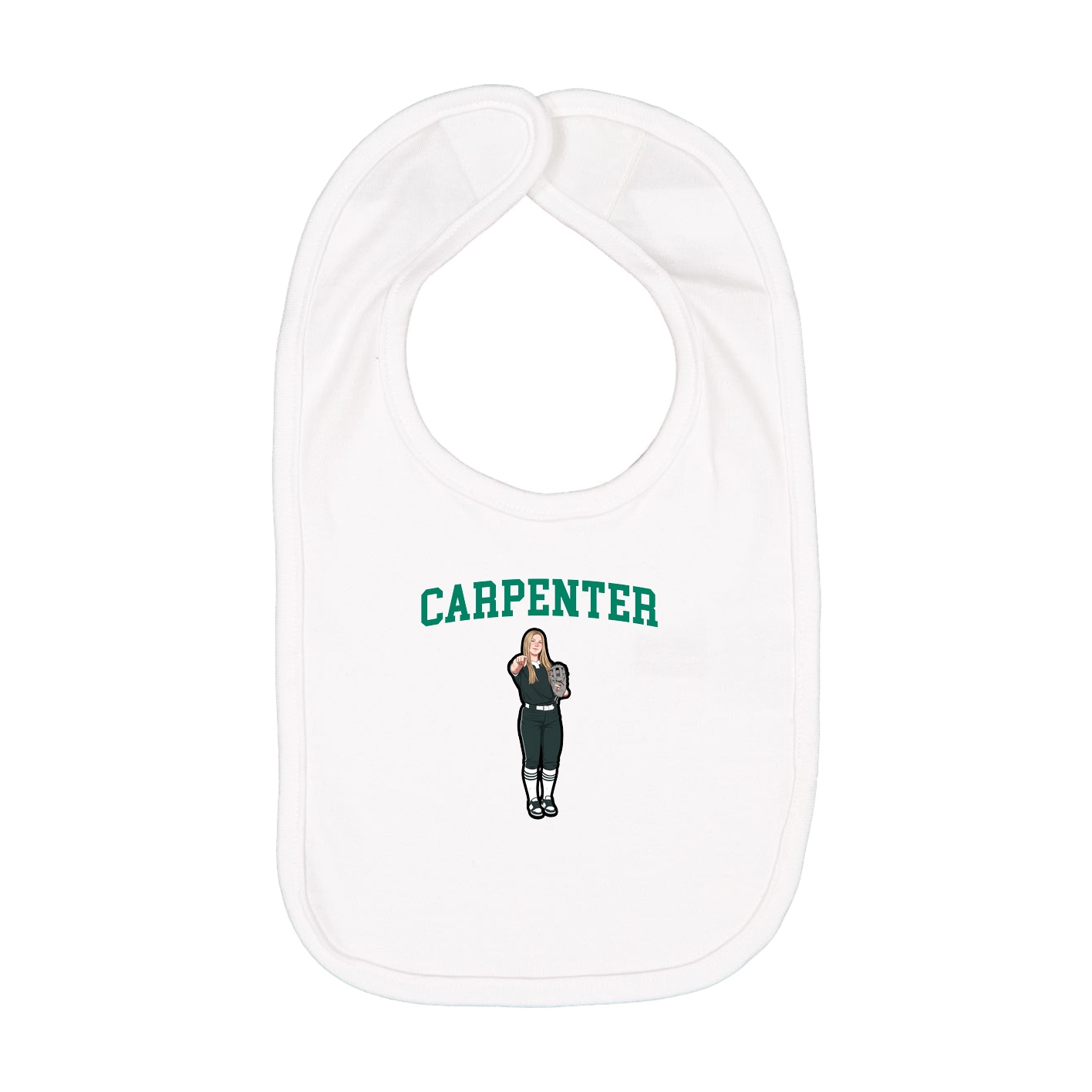 Infant Bib — Shirsey in White
