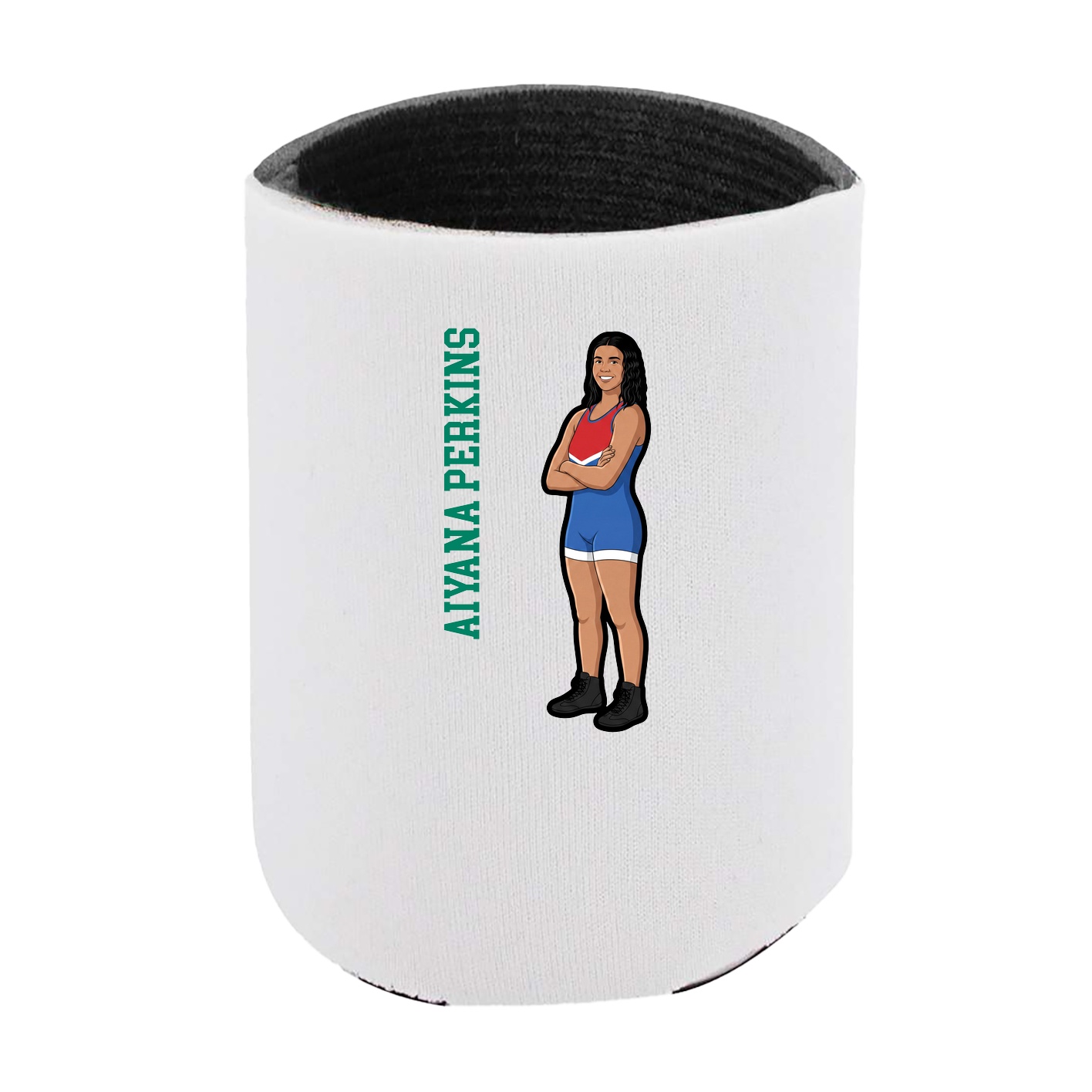 Can Holder — Name Vertical in White