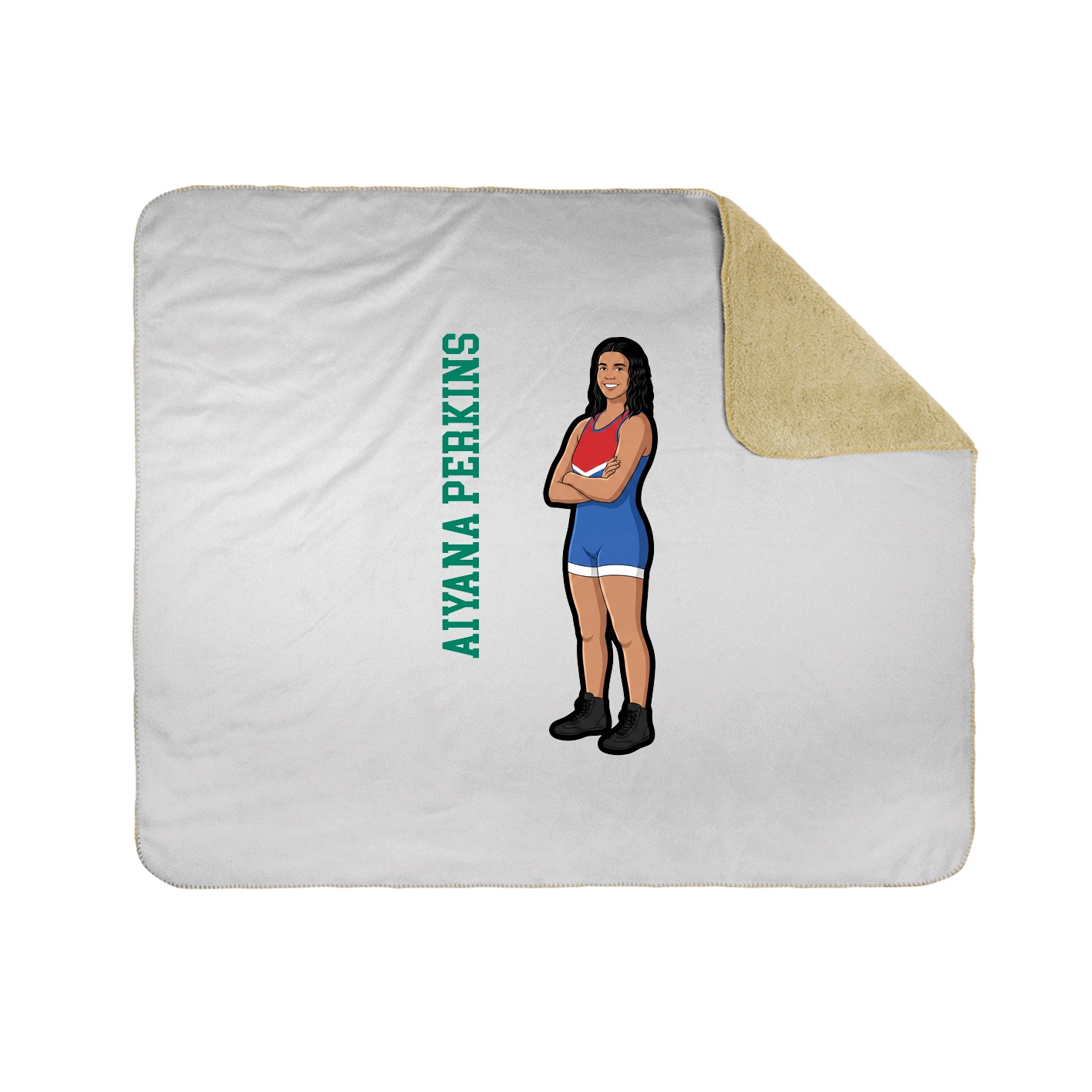 50x60 Sherpa Lined Throw Blanket