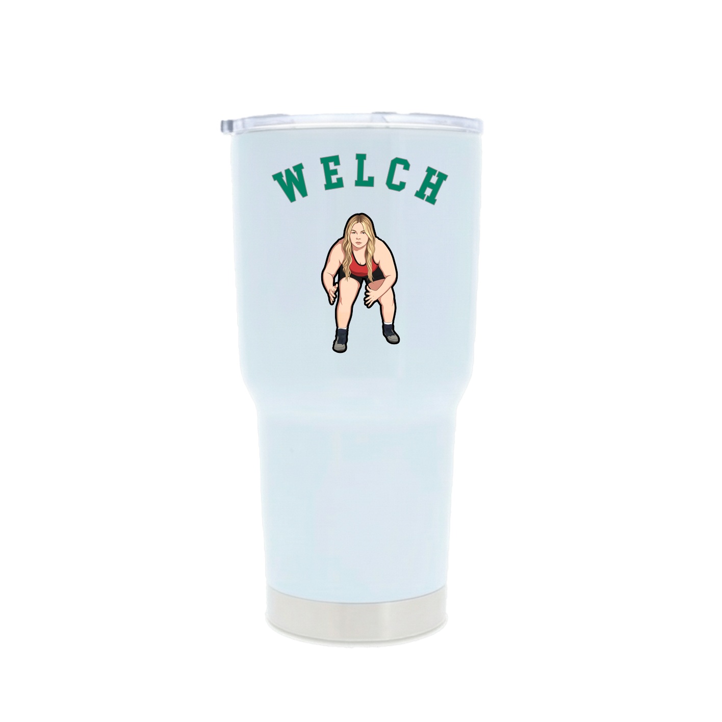 30oz Stainless Steel Tumbler — Shirsey Arch in White