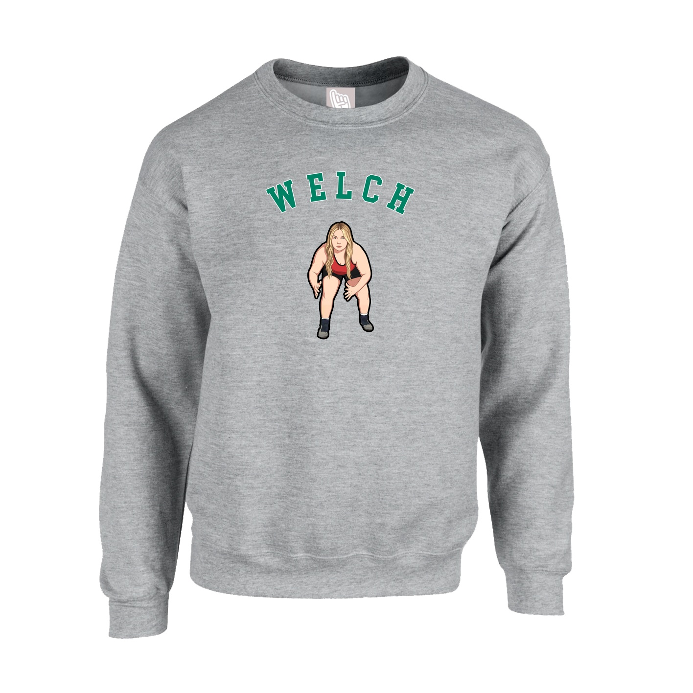 Fleece Crew — Shirsey Arch in Grey
