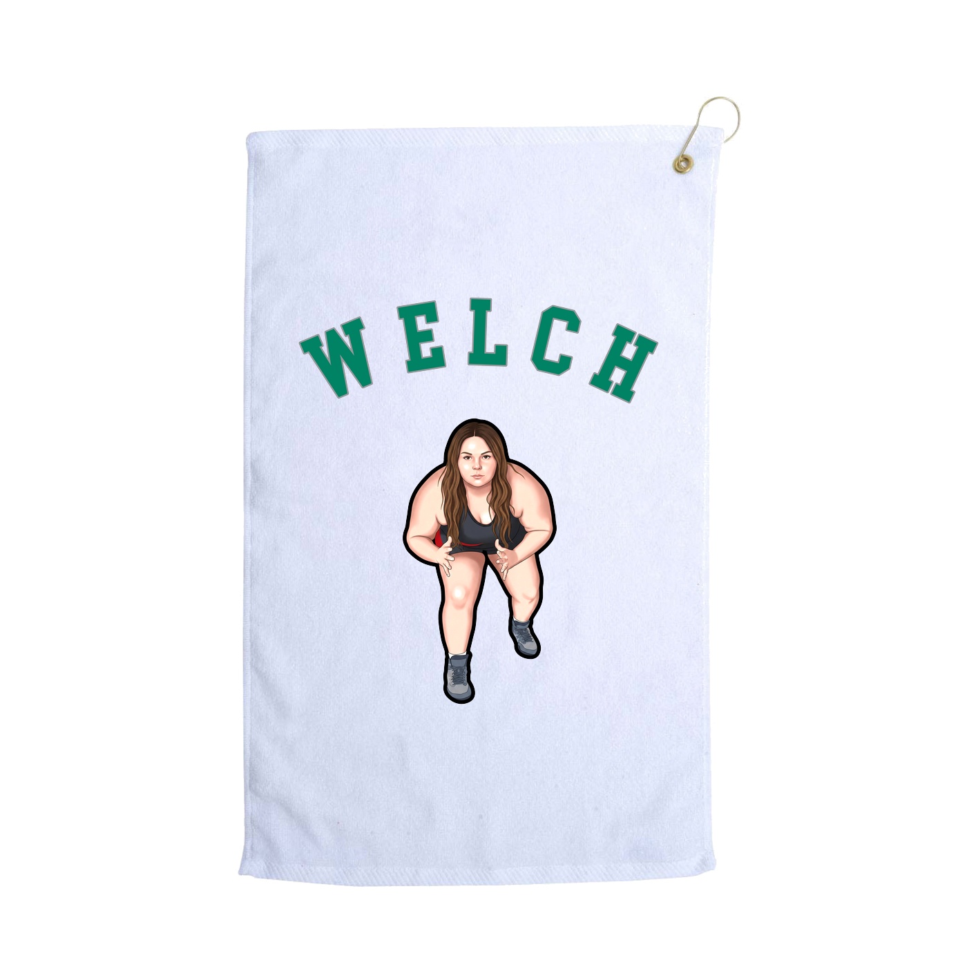 Golf Towel — Shirsey Arch in White