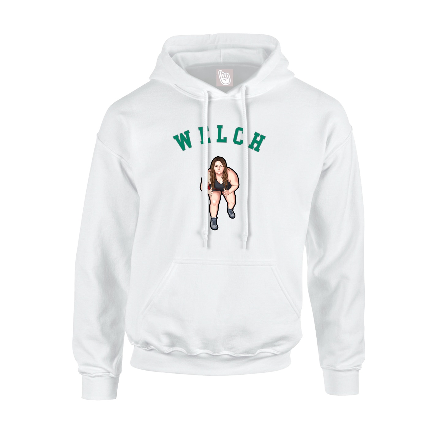 Youth Hoodie — Shirsey Arch in White