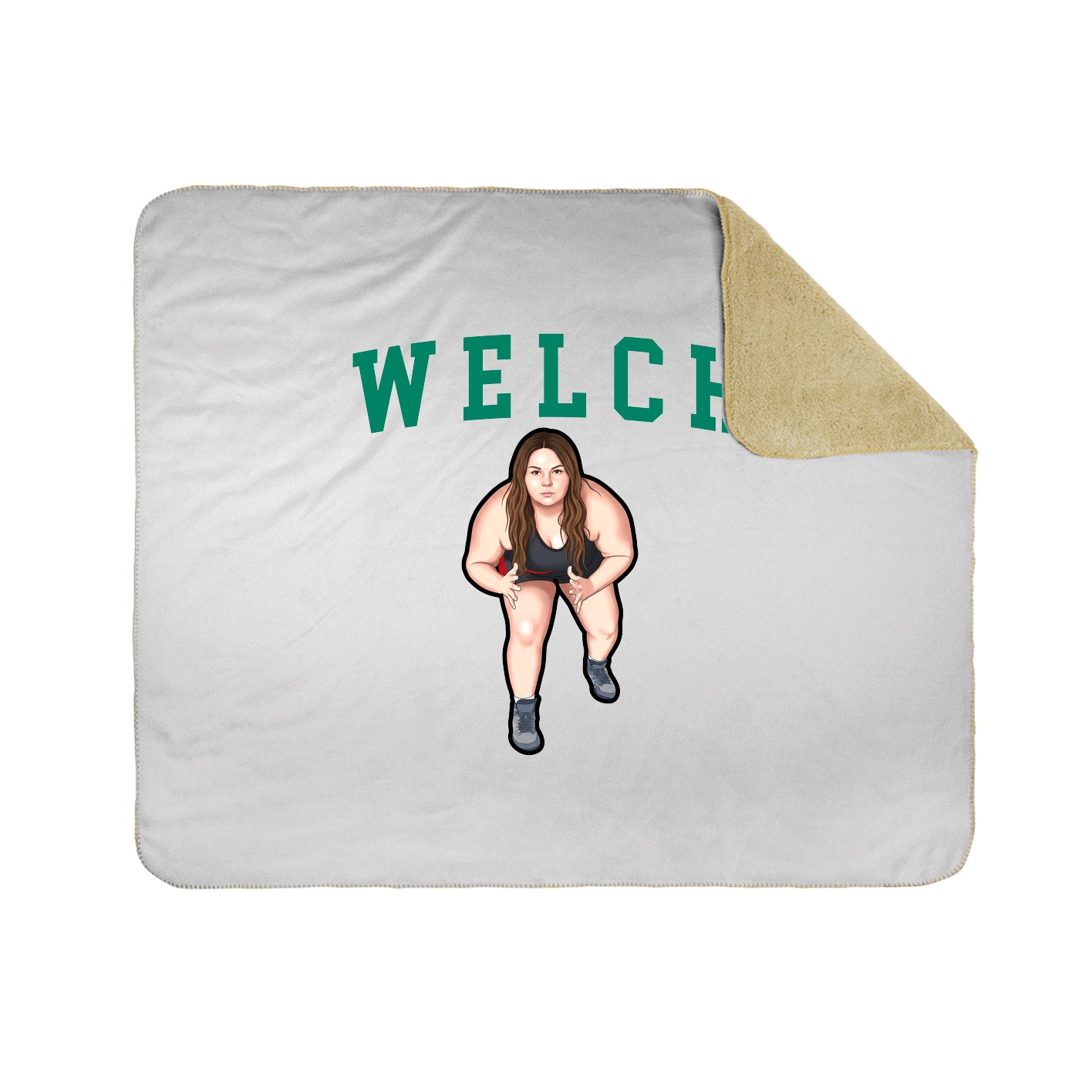 Throw Blanket — Shirsey in White