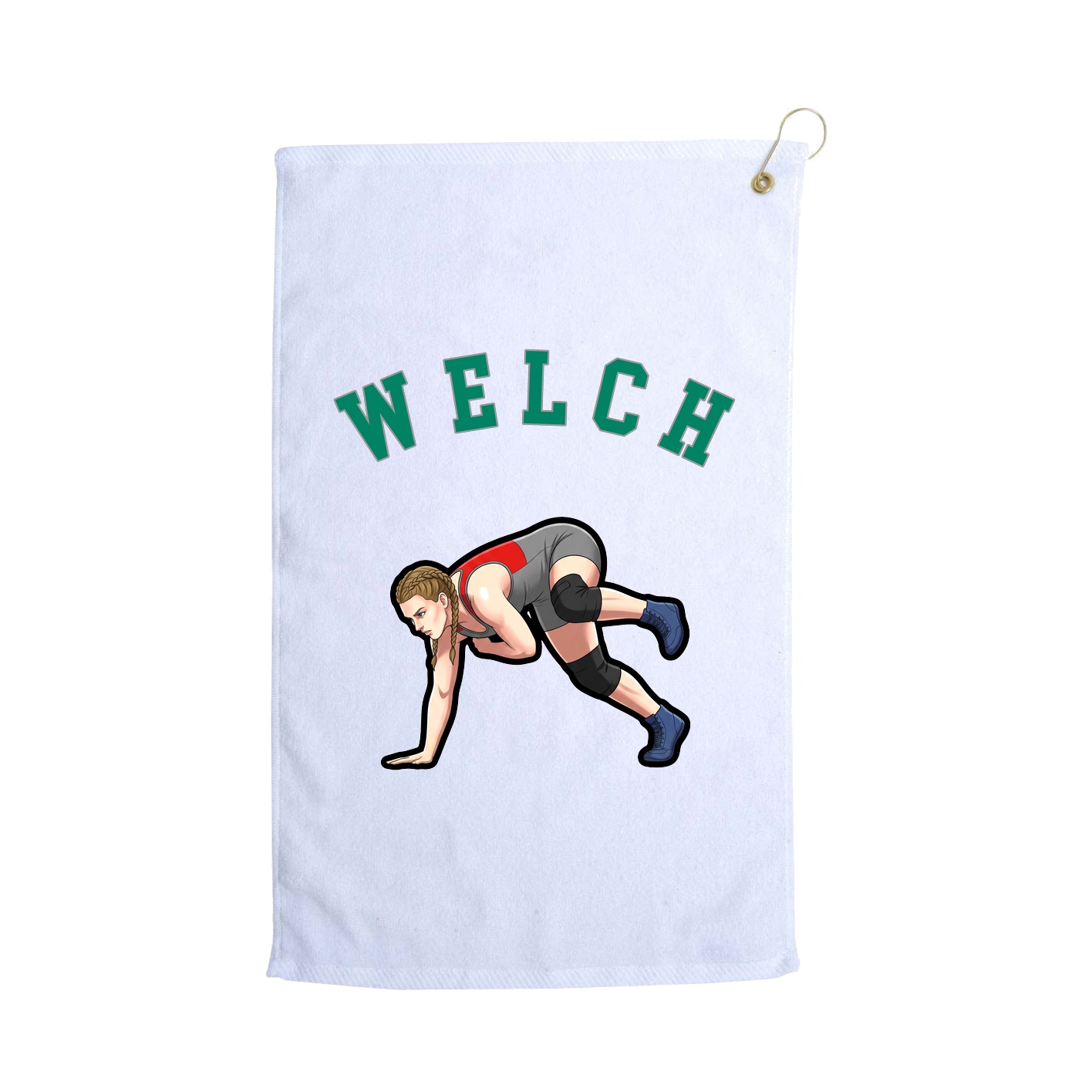 Golf Towel — Shirsey Arch in White