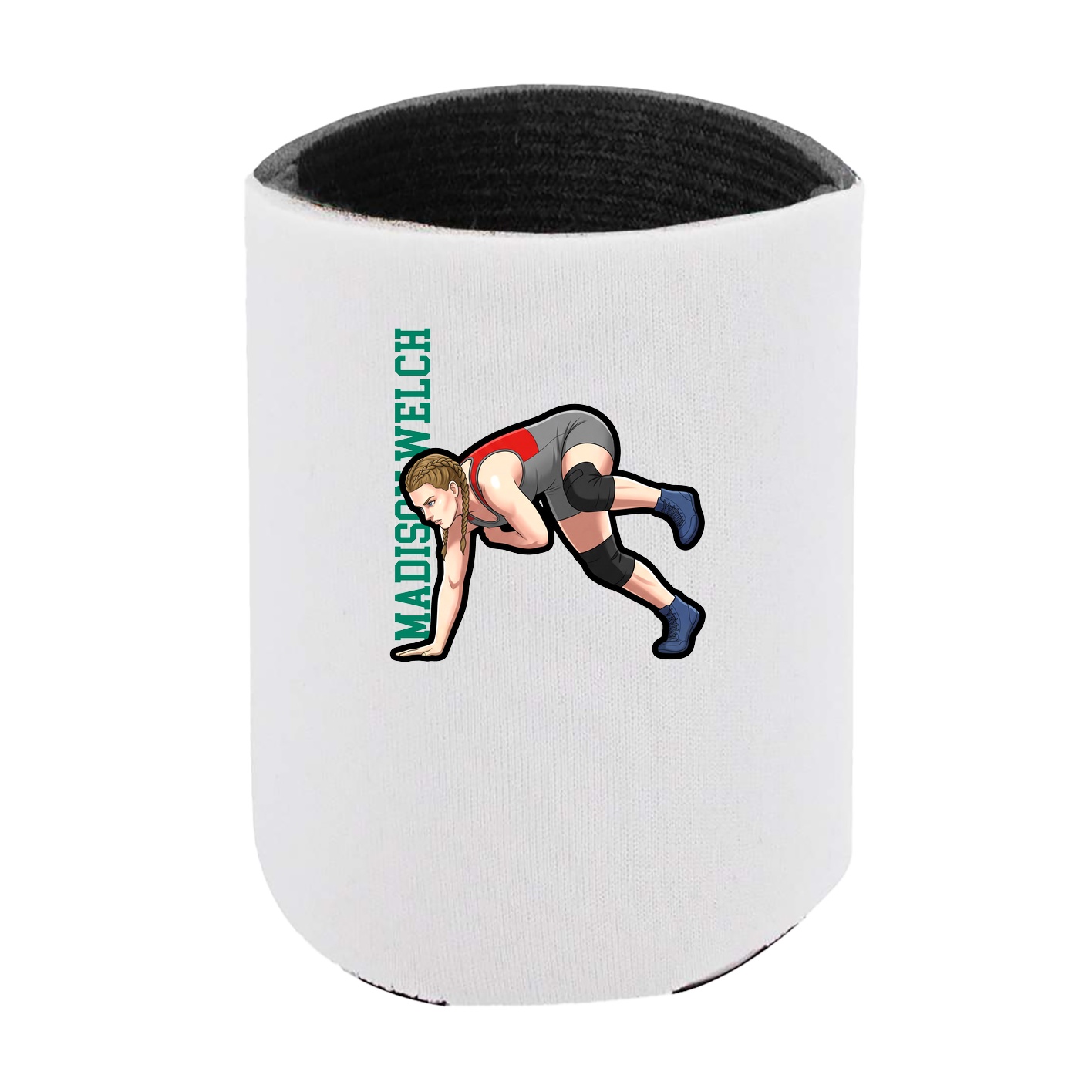 Can Holder — Name Vertical in White