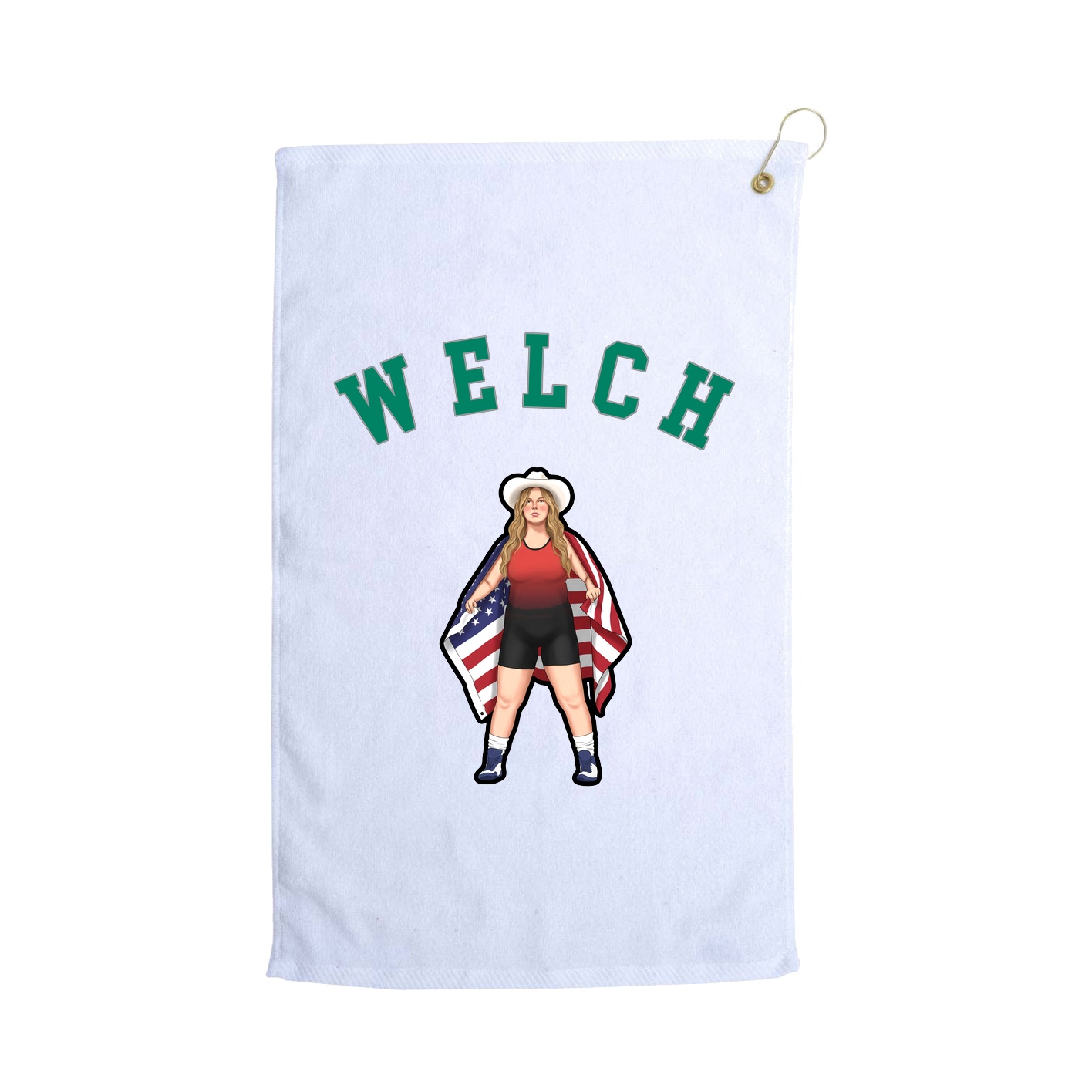 Golf Towel — Shirsey Arch in White