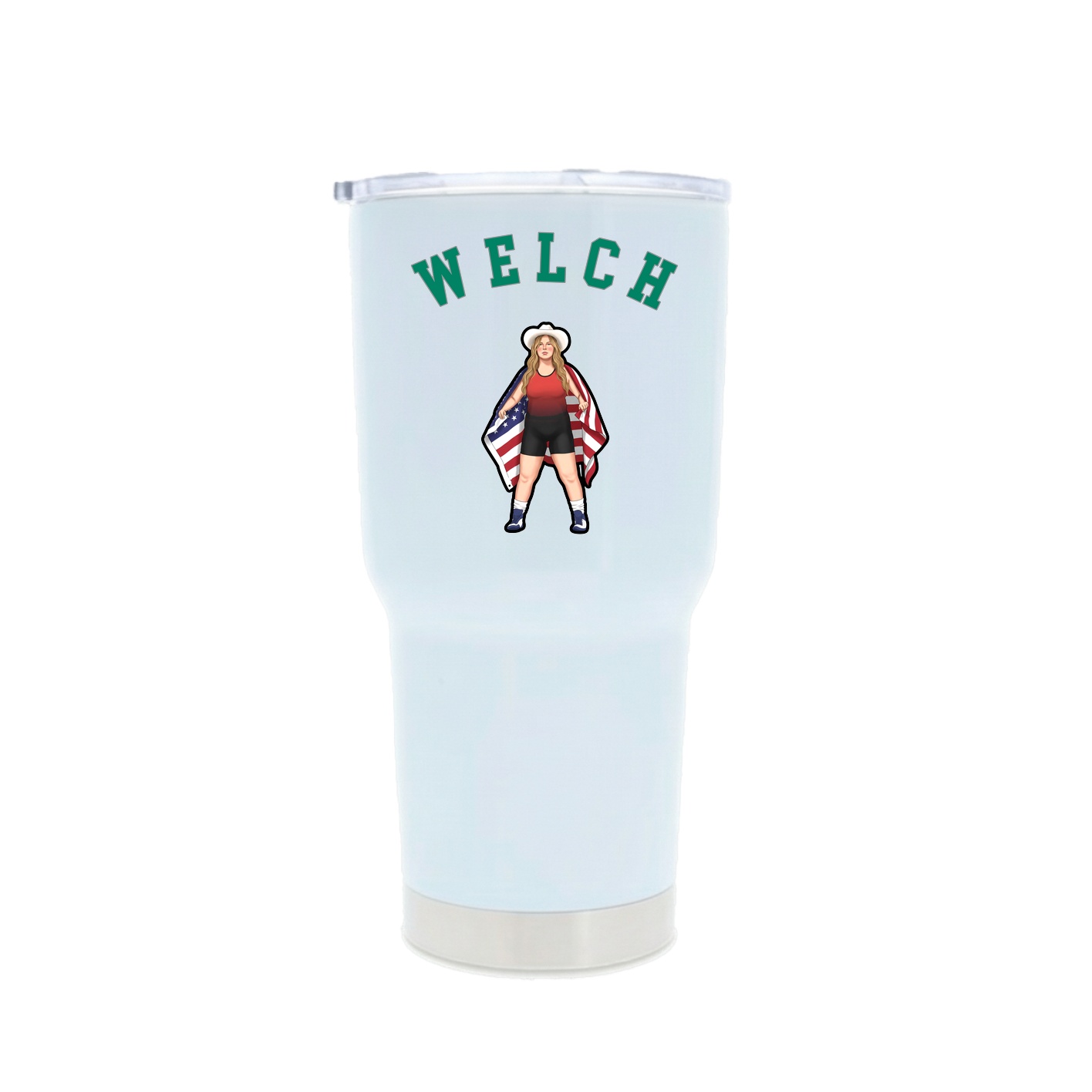 30oz Stainless Steel Tumbler — Shirsey Arch in White