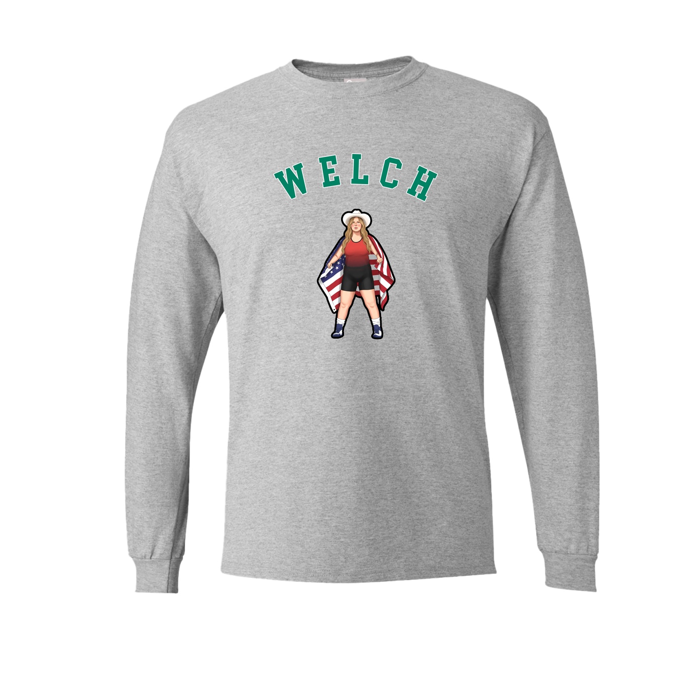 Long Sleeve Tee — Shirsey Arch in Grey