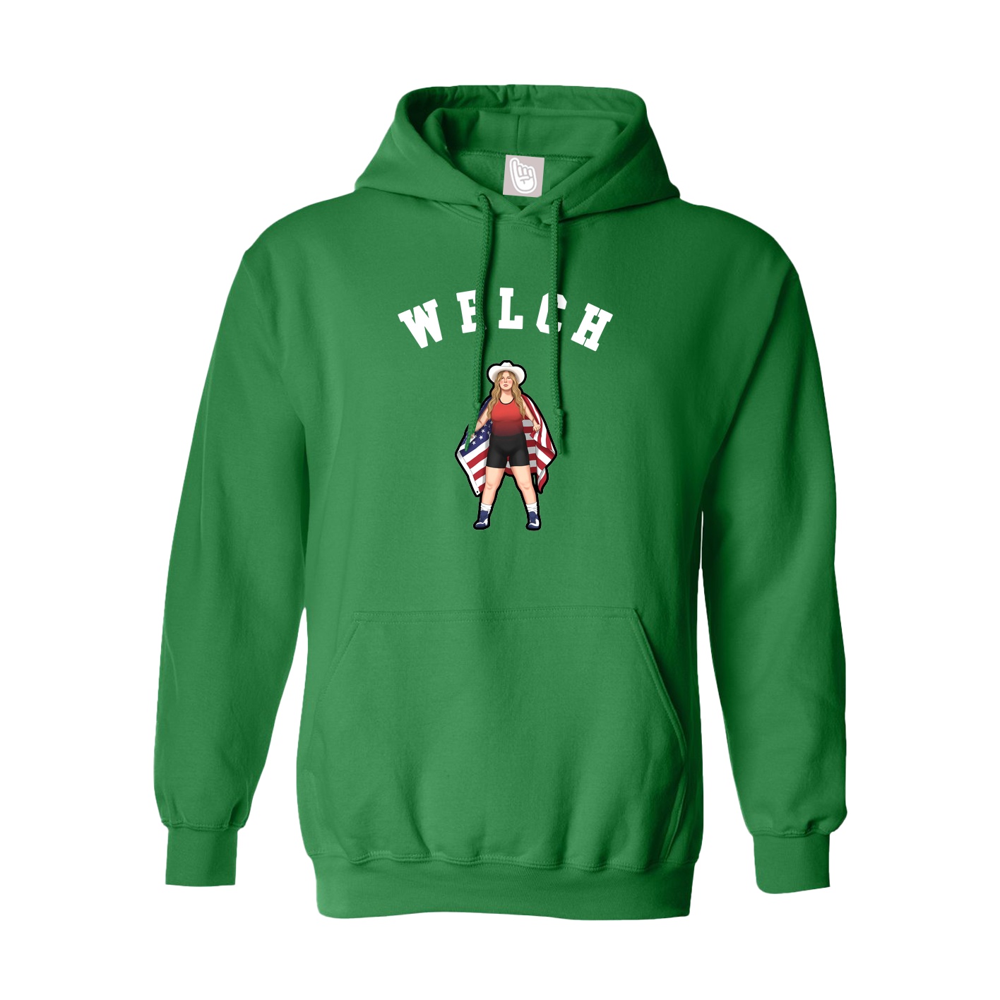 Youth Hoodie — Shirsey Arch in Green