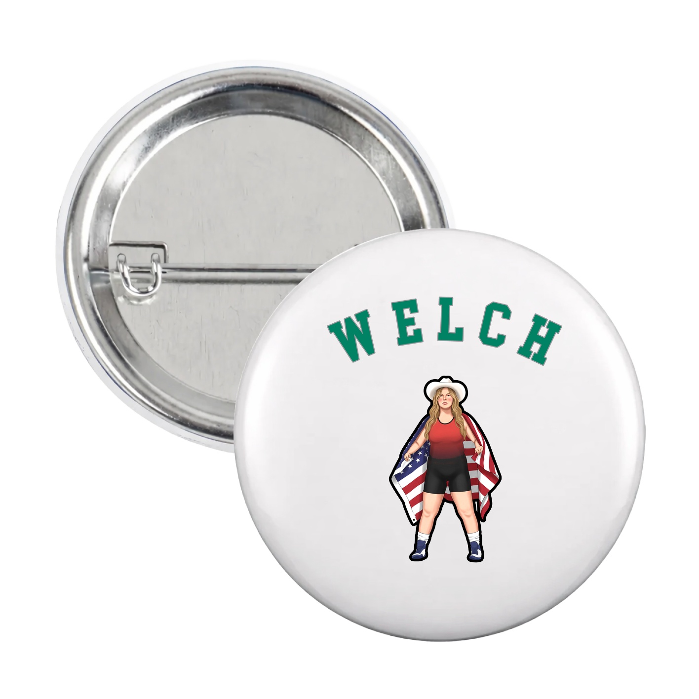 Game Day Button — Shirsey Arch in White