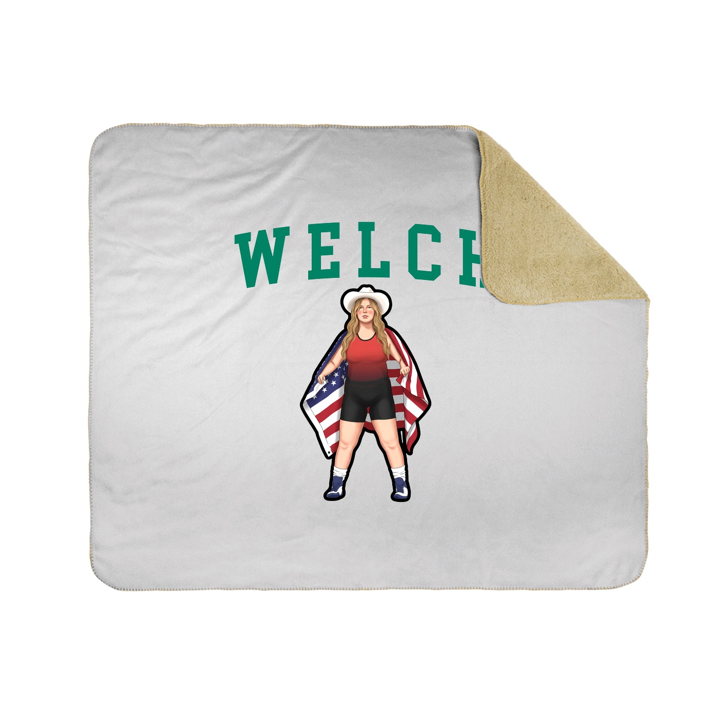 Throw Blanket — Shirsey in White