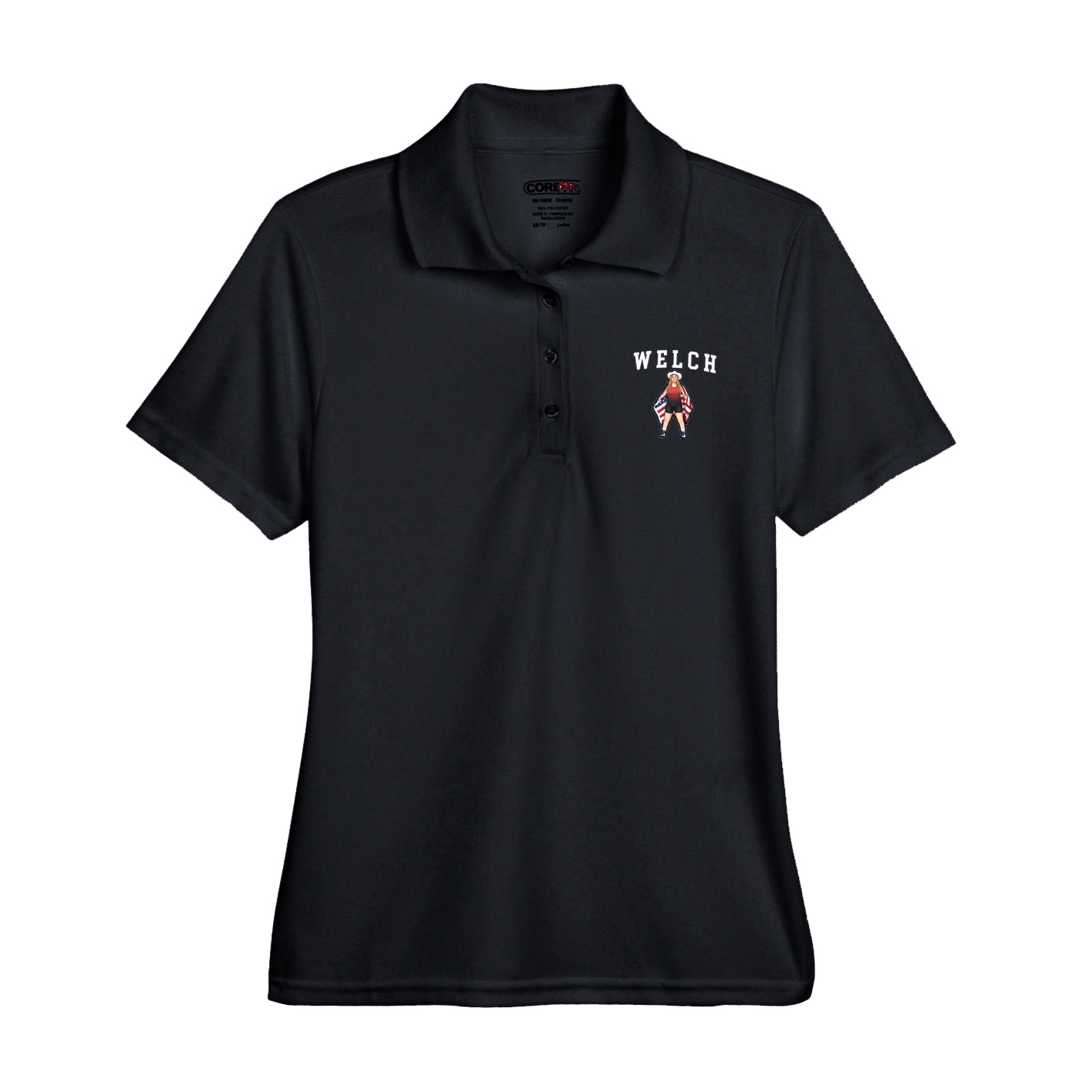Womens Performance Polo — Shirsey in Black