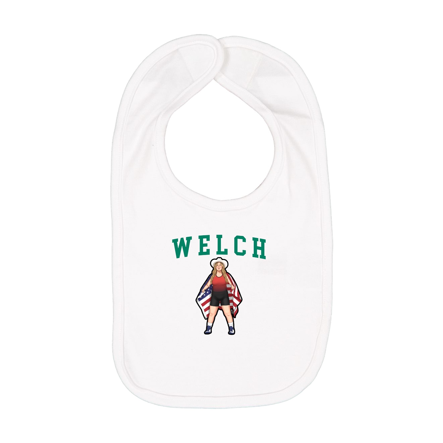 Infant Bib — Shirsey in White