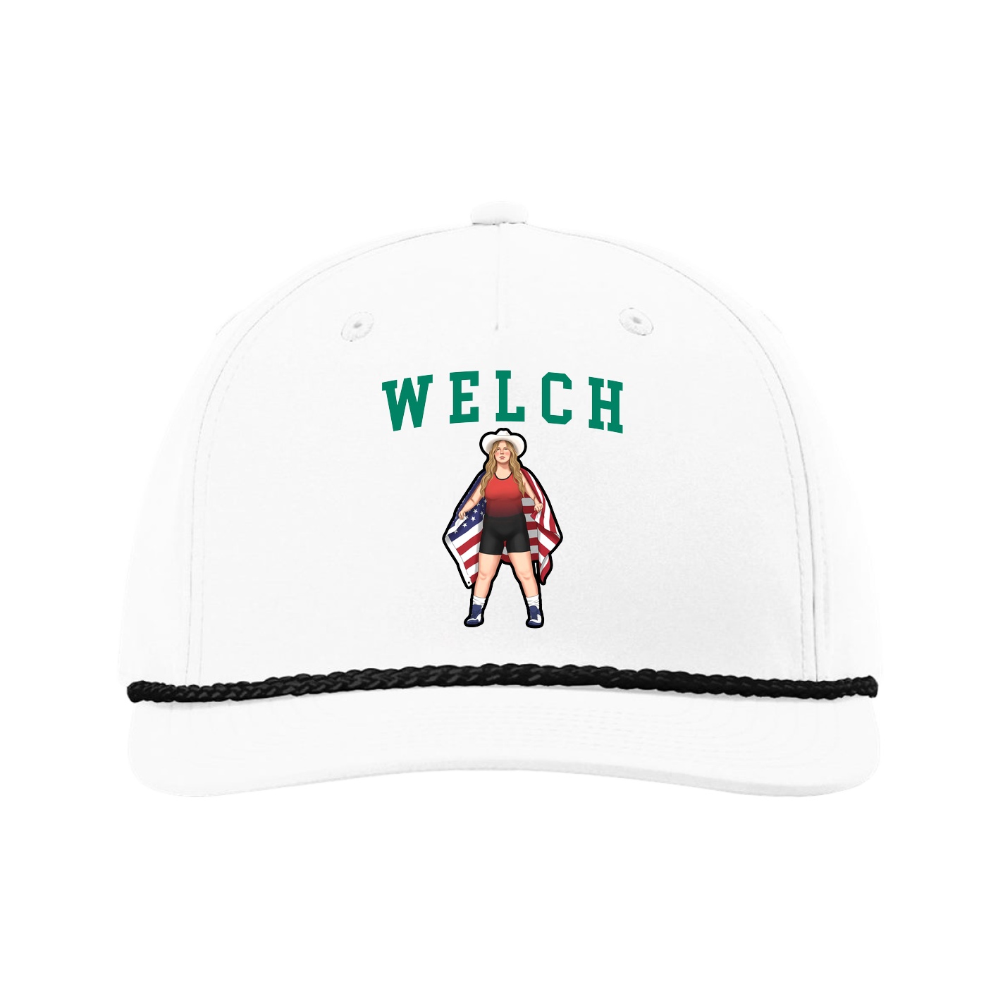 Five-Panel Classic Rope Cap — Shirsey in White