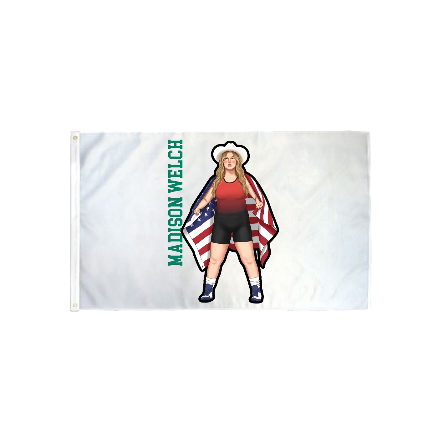 3x5 Flag — Name Vertical in Classic