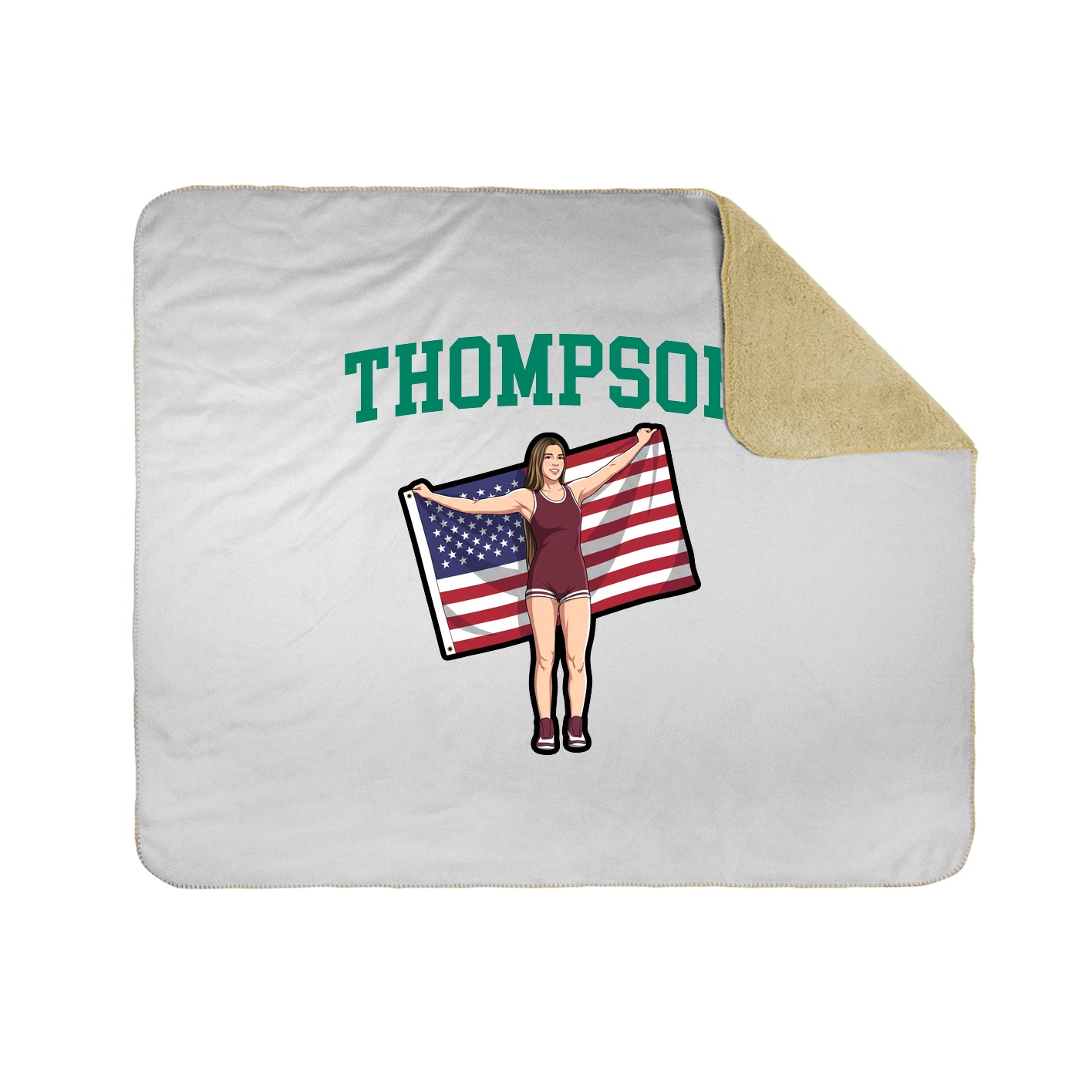 Throw Blanket — Shirsey in White