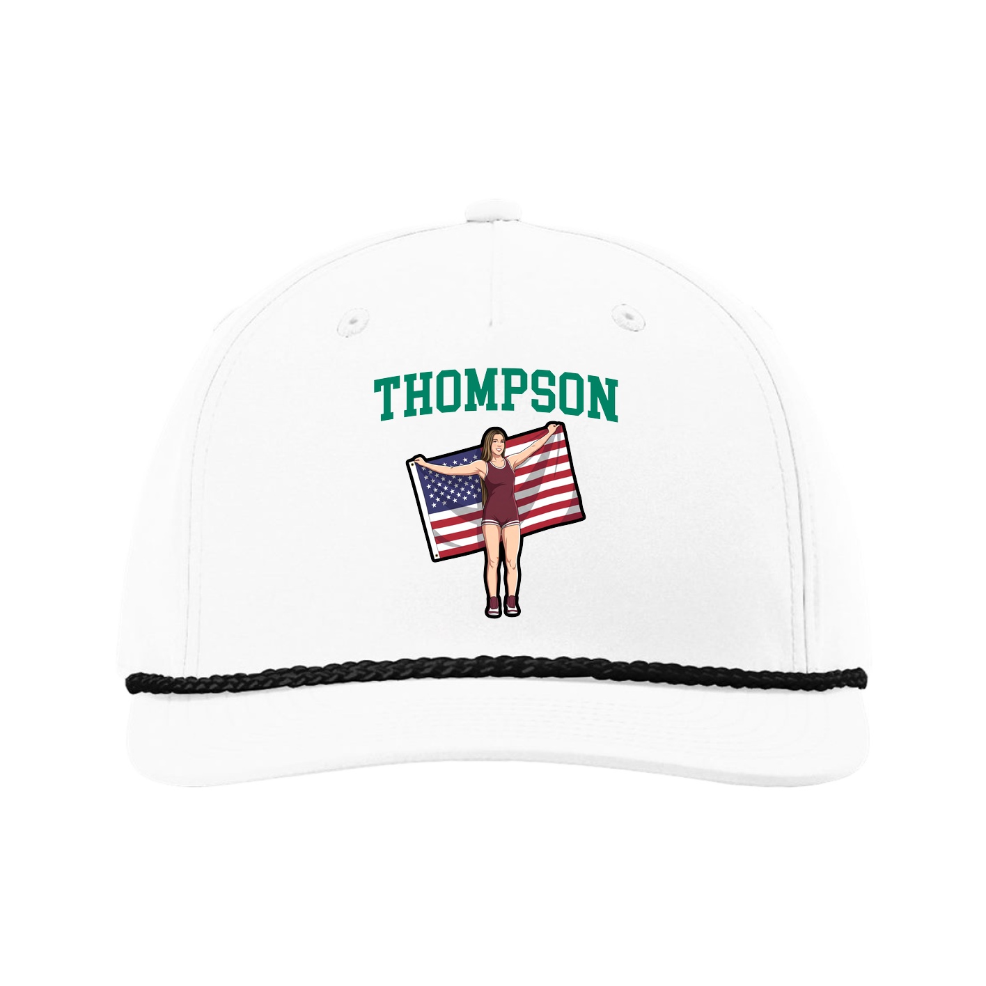Five-Panel Classic Rope Cap — Shirsey in White